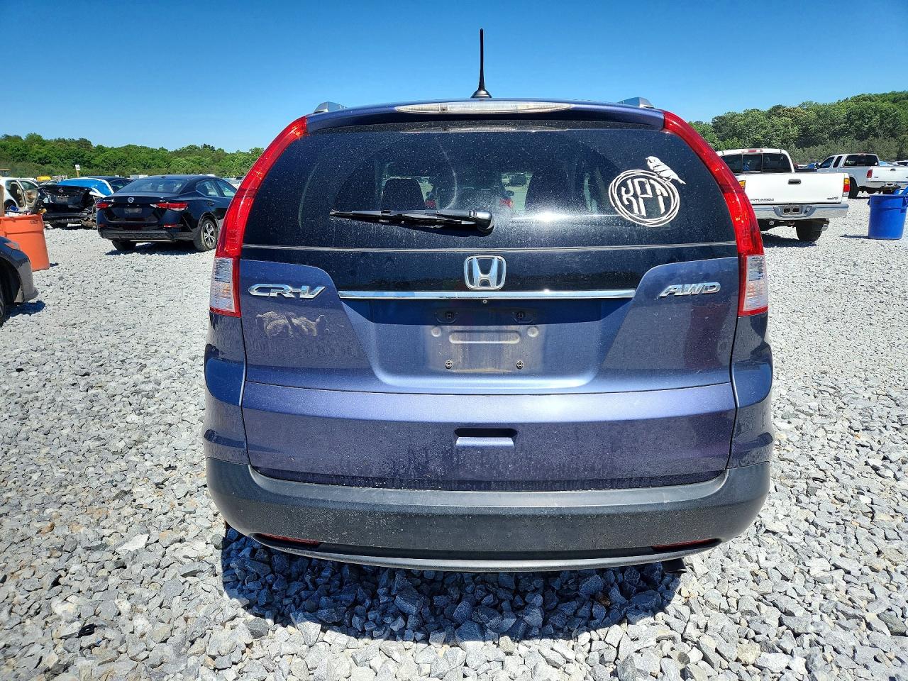 2014 Honda Cr-v Exl Blue vin: 2HKRM4H79EH655949