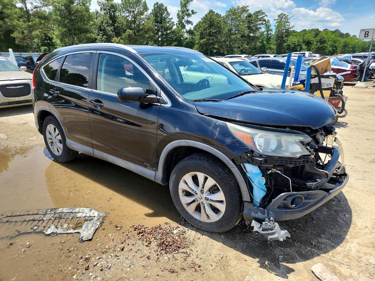 2014 Honda Cr-v Black vin: 2HKRM4H79EH664411