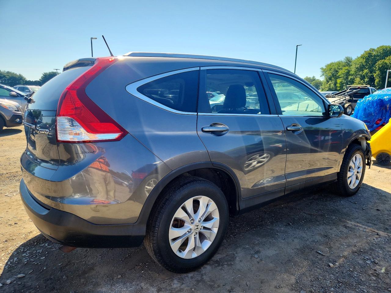 2014 Honda Cr-v Exl Gray vin: 2HKRM4H79EH669754
