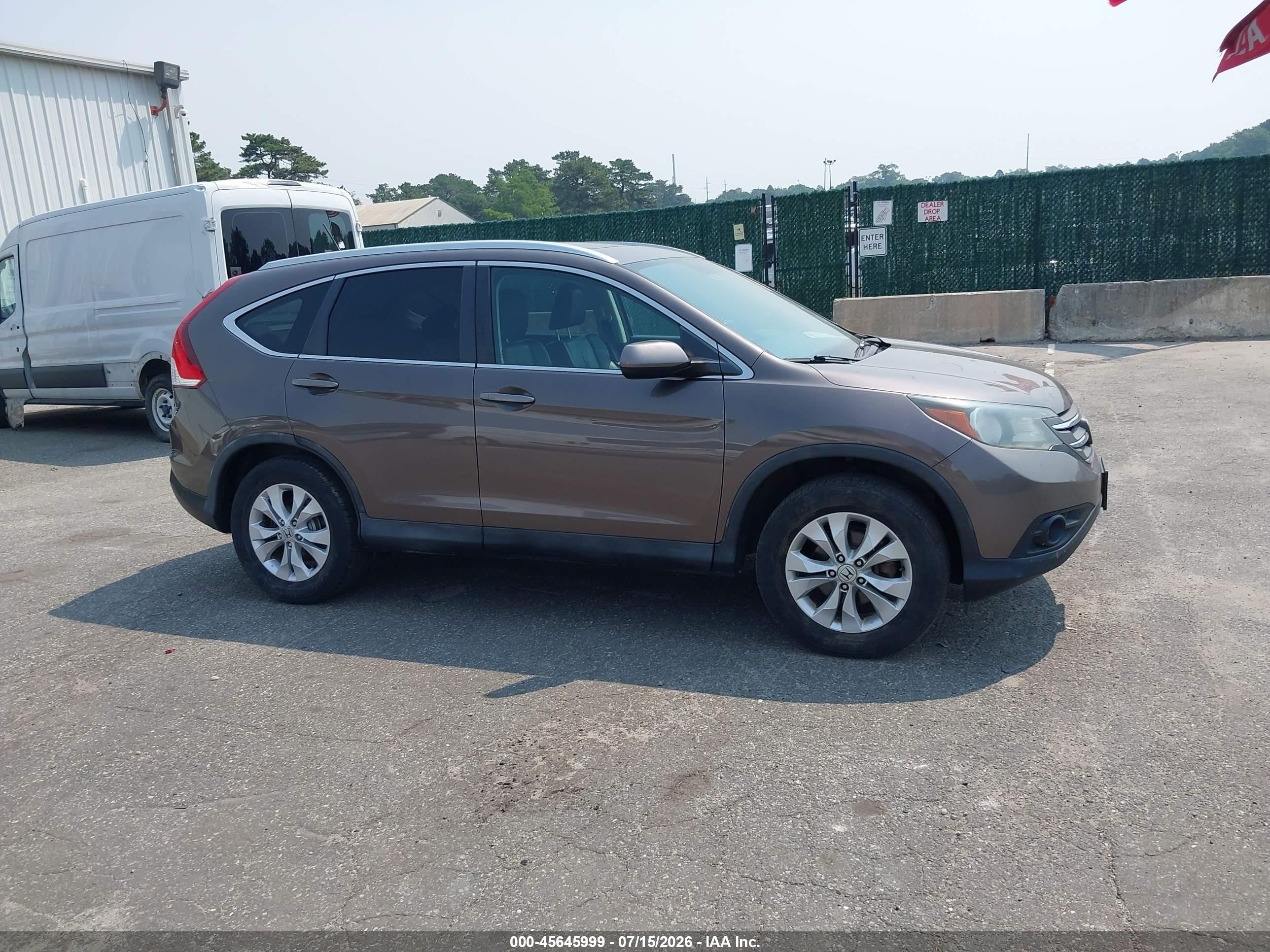 2014 Honda Cr-v Ex-l Gray vin: 2HKRM4H79EH683850