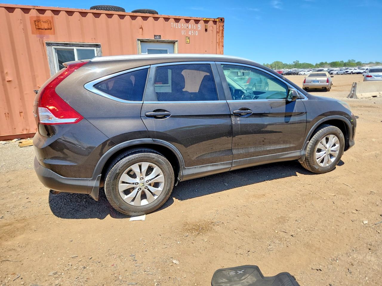 2014 Honda Cr-v Exl Brown vin: 2HKRM4H79EH691625