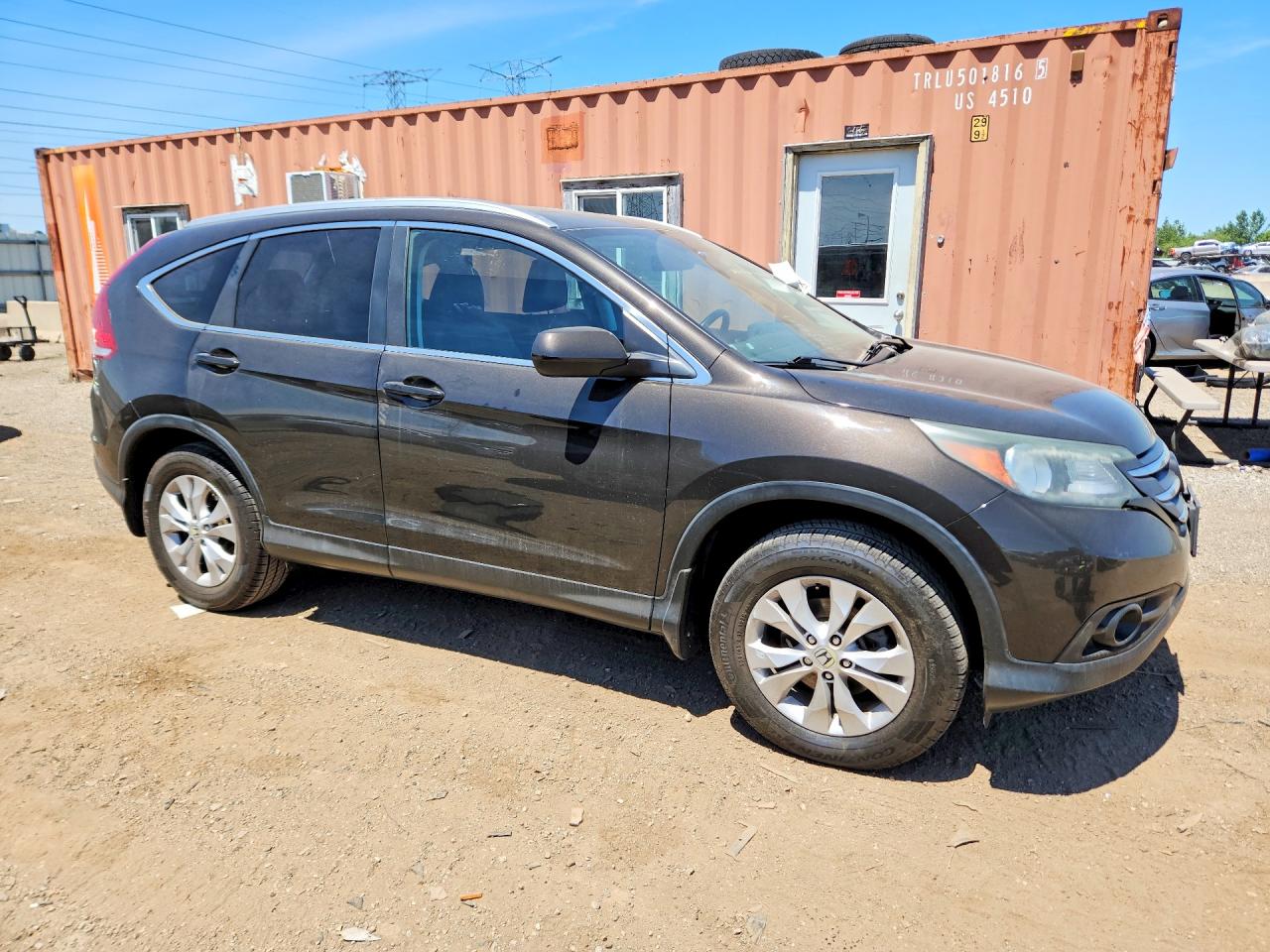 2014 Honda Cr-v Exl Brown vin: 2HKRM4H79EH691625