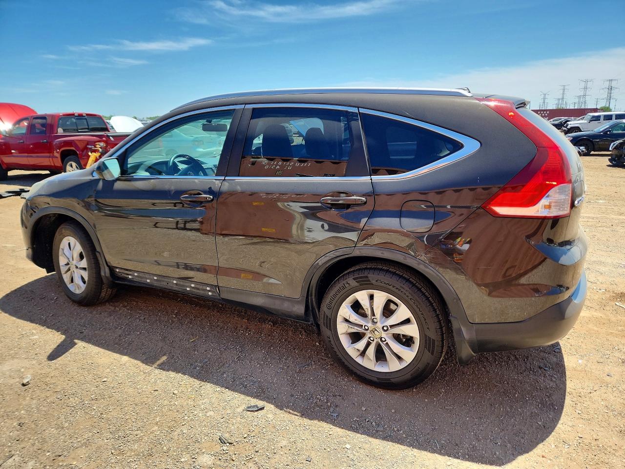 2014 Honda Cr-v Exl Brown vin: 2HKRM4H79EH691625