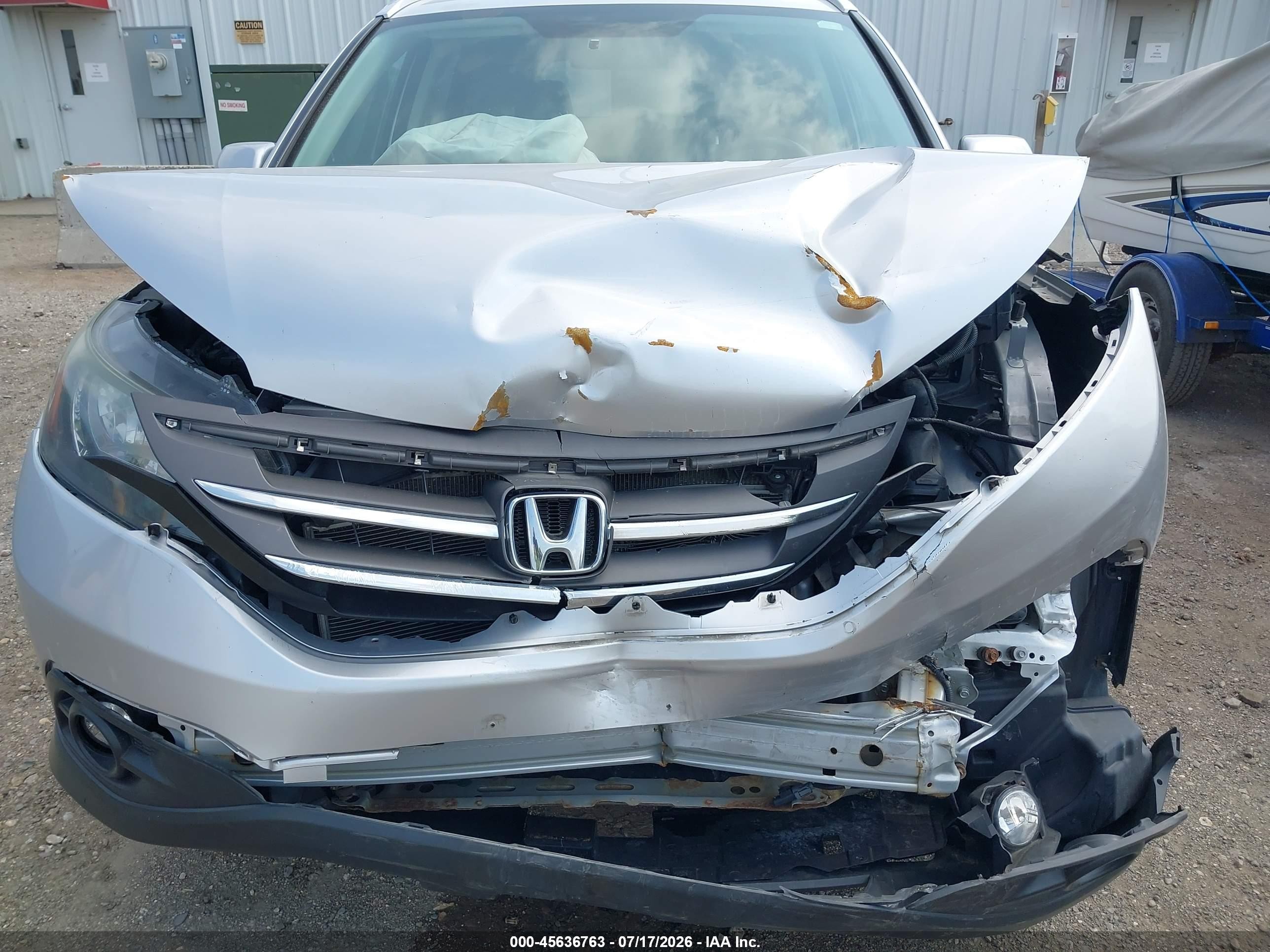 2014 Honda Cr-v Ex-l Silver vin: 2HKRM4H79EH715891