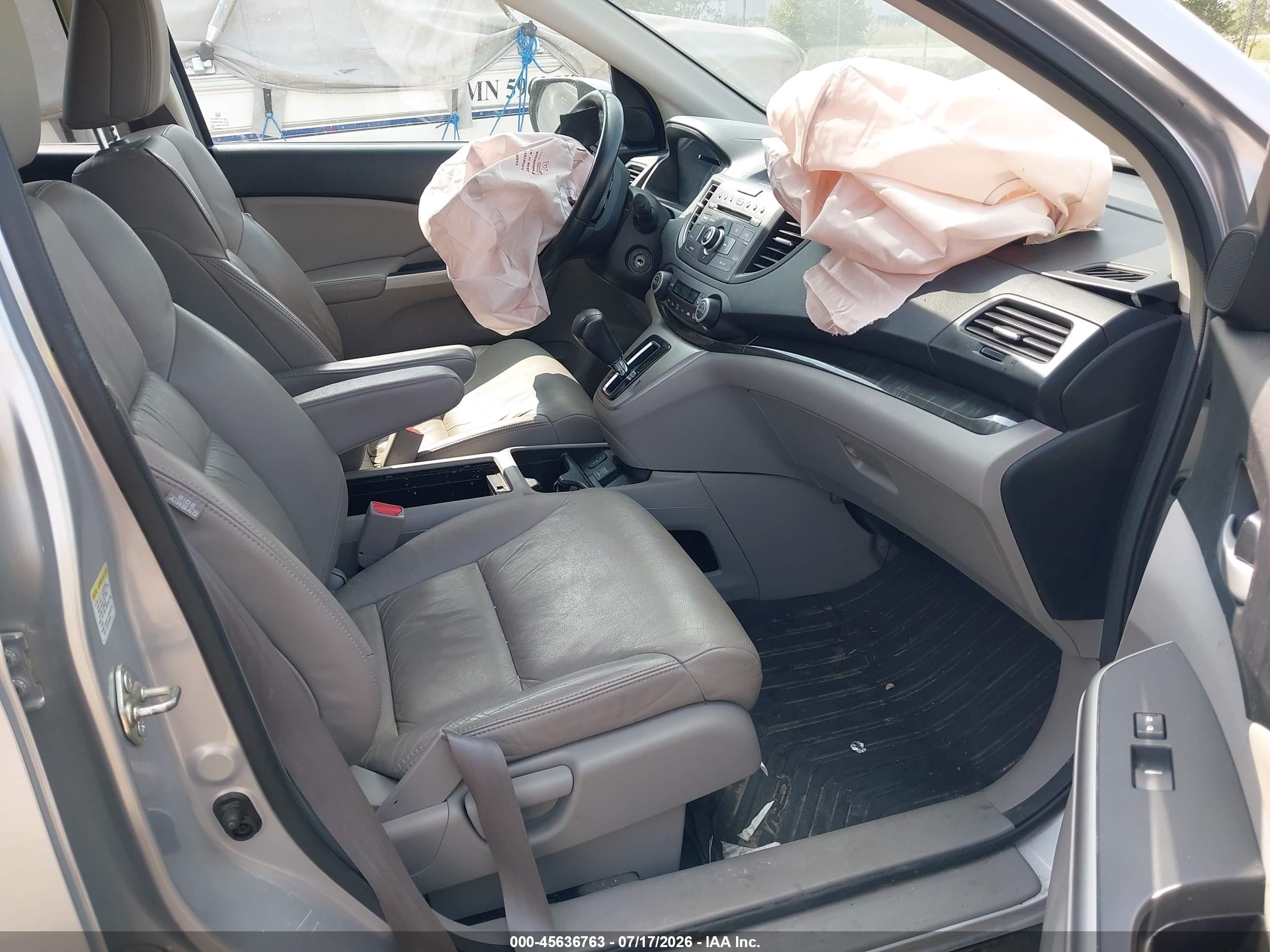 2014 Honda Cr-v Ex-l Silver vin: 2HKRM4H79EH715891