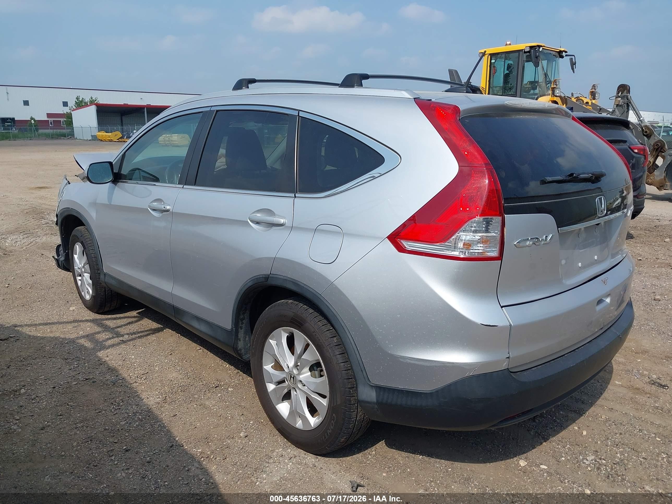 2014 Honda Cr-v Ex-l Silver vin: 2HKRM4H79EH715891