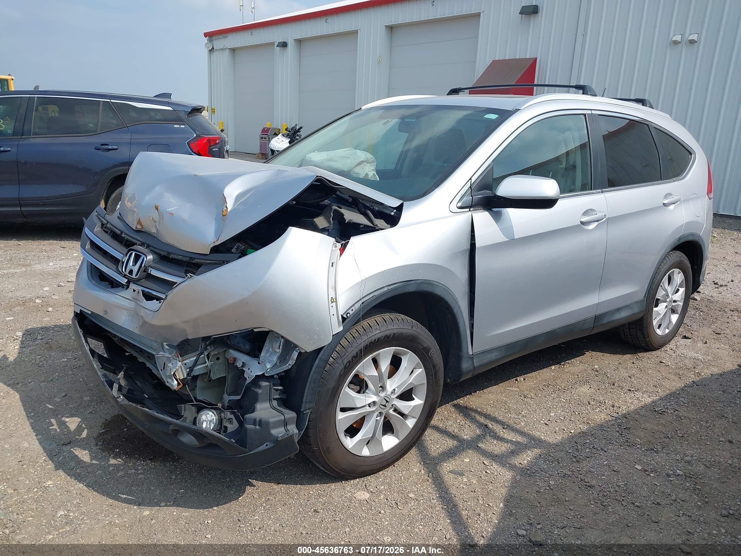 2014 Honda Cr-v Ex-l Silver vin: 2HKRM4H79EH715891