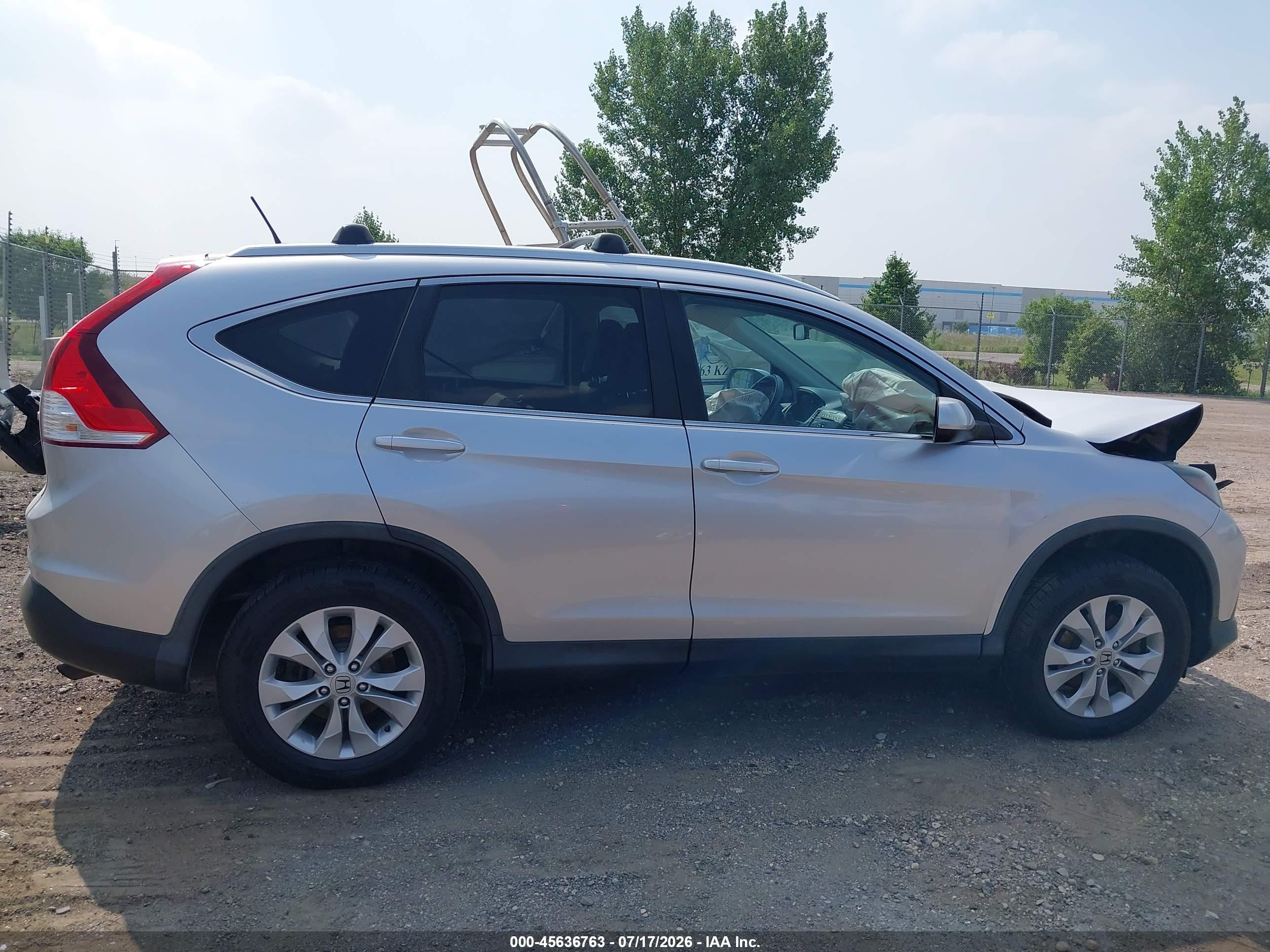 2014 Honda Cr-v Ex-l Silver vin: 2HKRM4H79EH715891