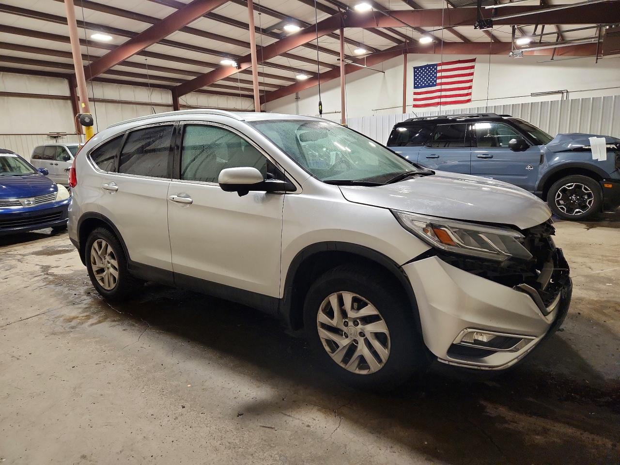 2015 Honda Cr-v Exl Silver vin: 2HKRM4H79FH601486