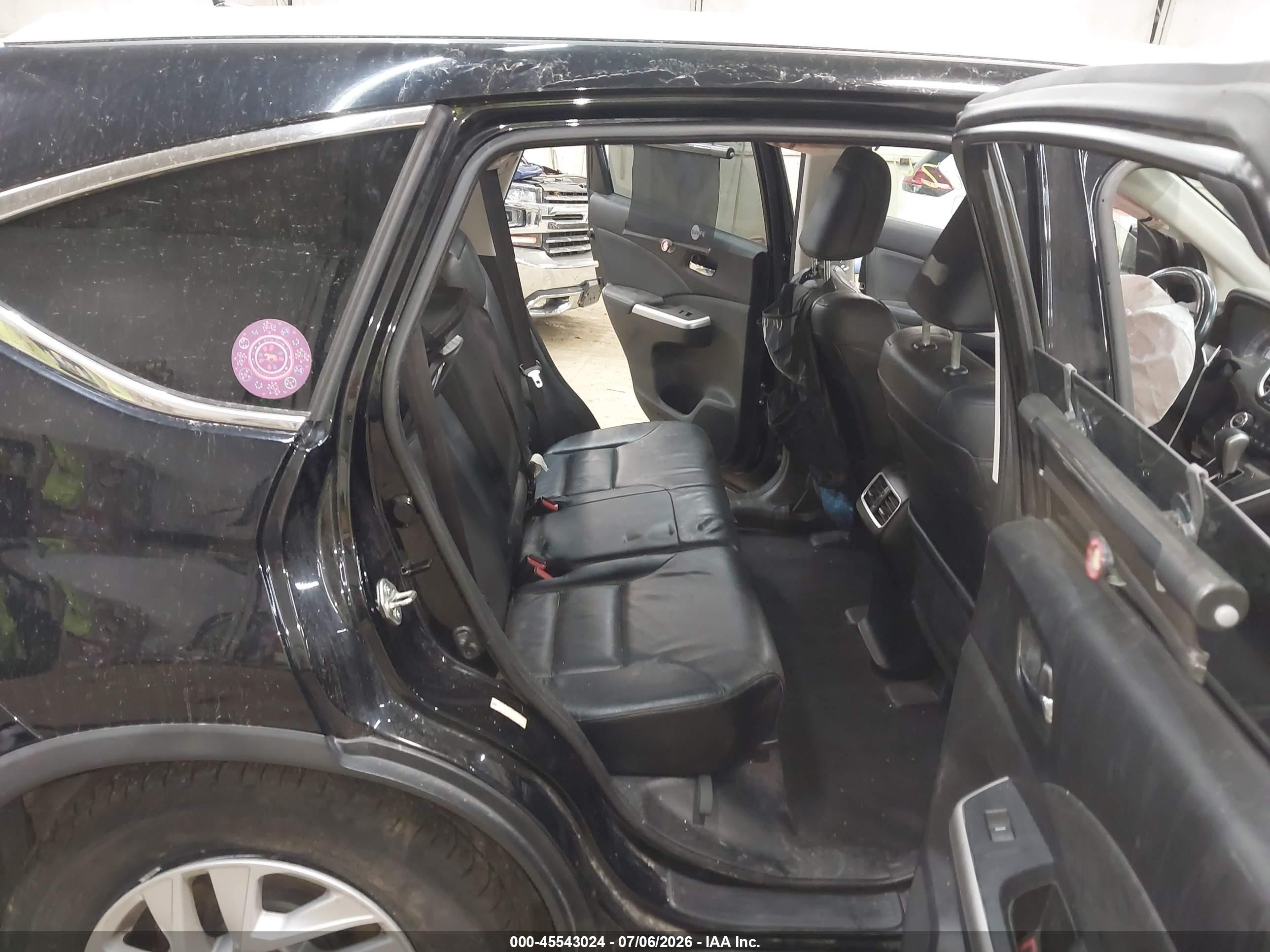 2015 Honda Cr-v Ex-l Black vin: 2HKRM4H79FH611483