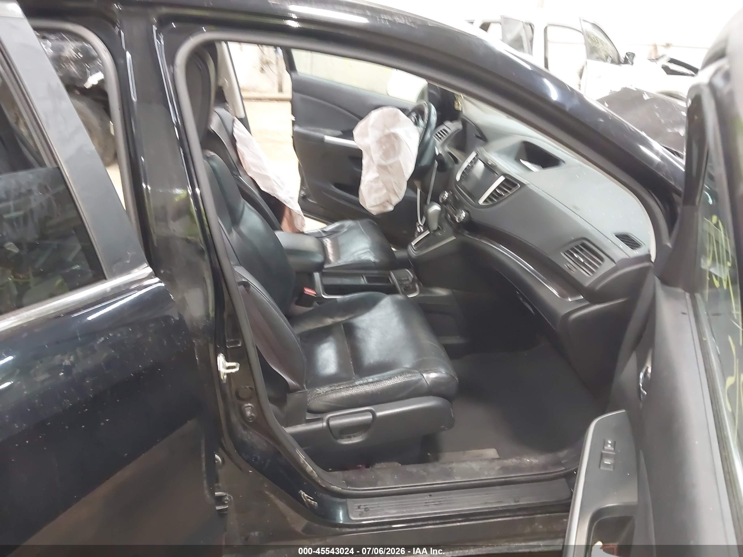 2015 Honda Cr-v Ex-l Black vin: 2HKRM4H79FH611483