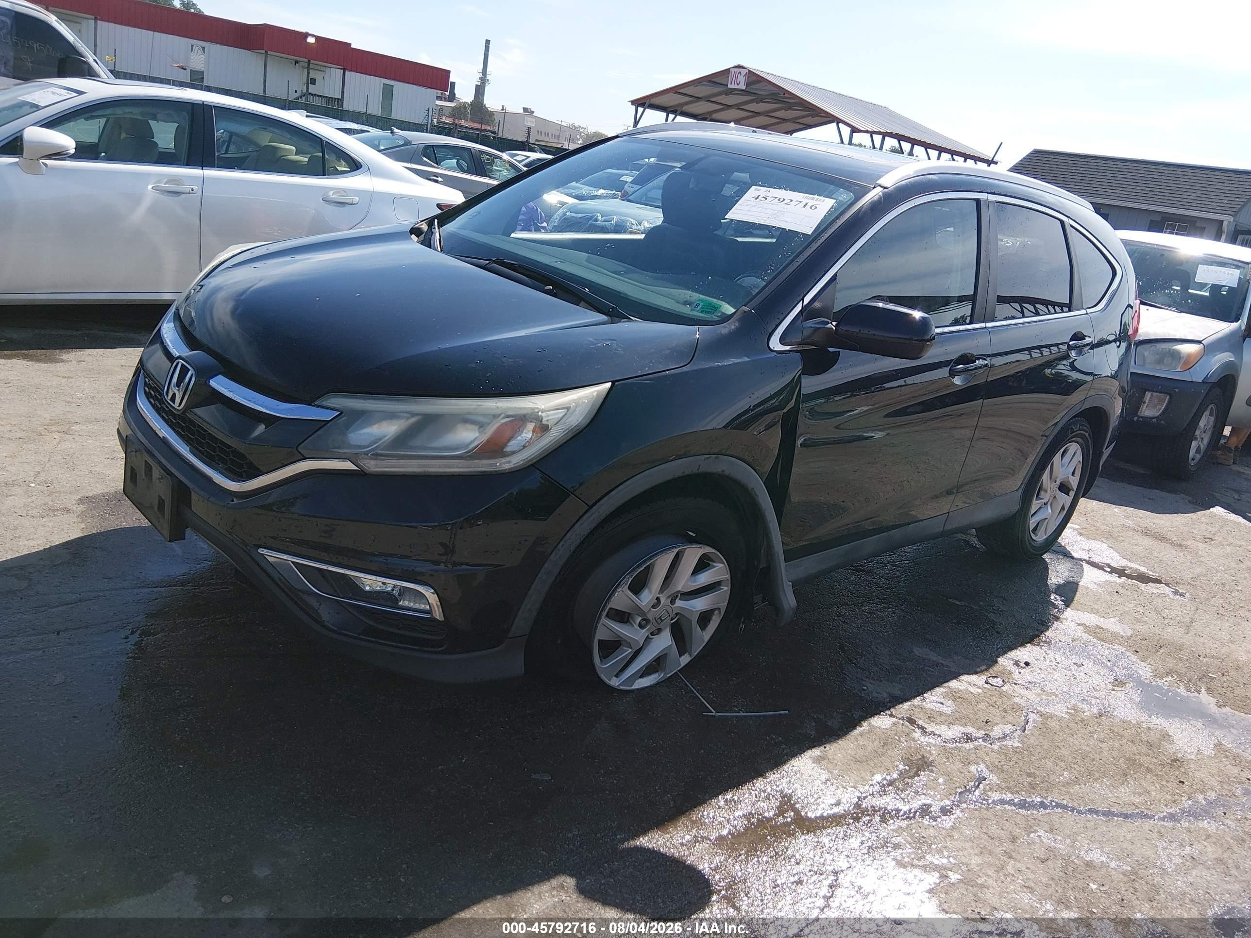 2015 Honda Cr-v Ex-l Черный vin: 2HKRM4H79FH613931