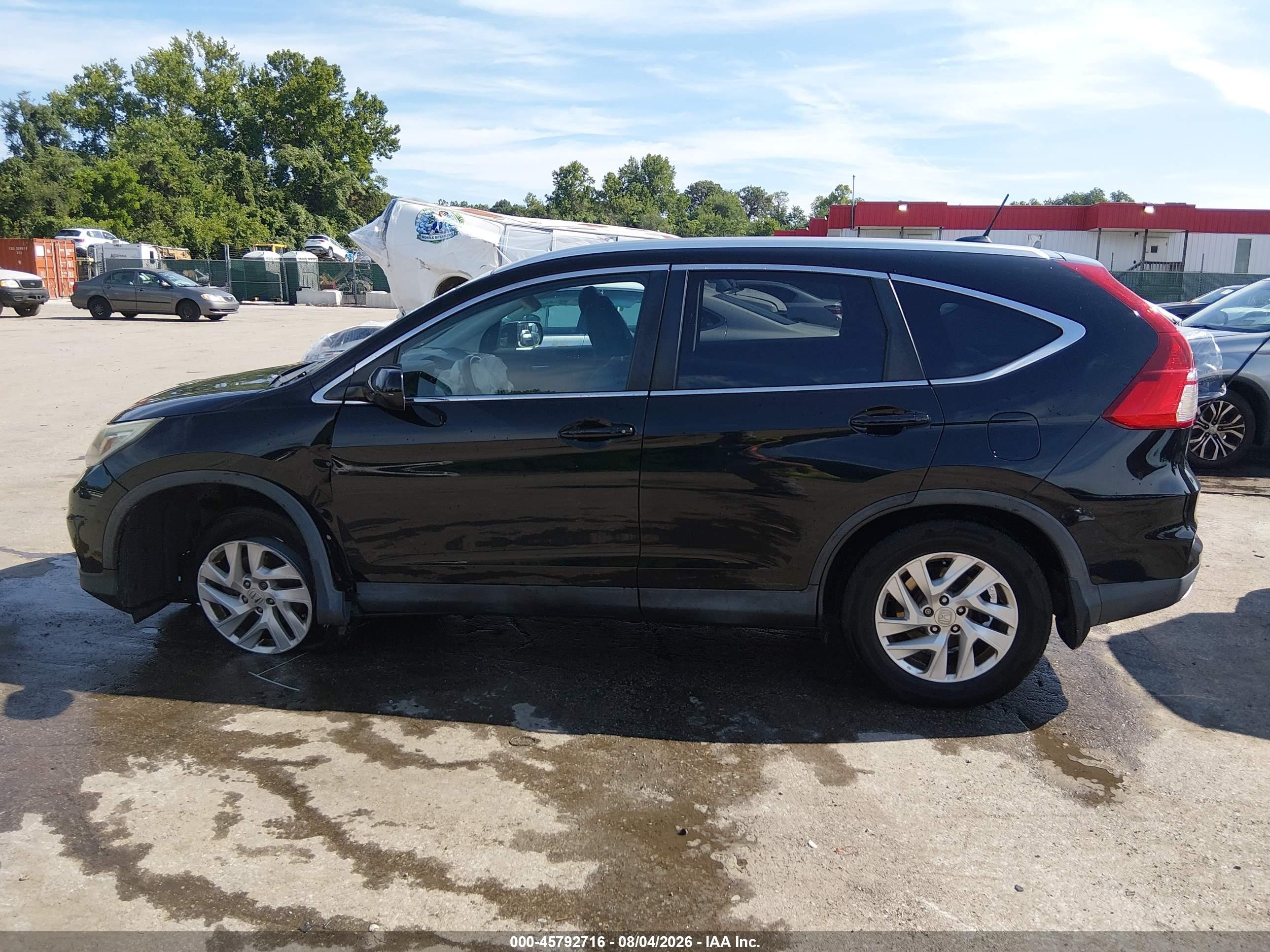 2015 Honda Cr-v Ex-l Черный vin: 2HKRM4H79FH613931