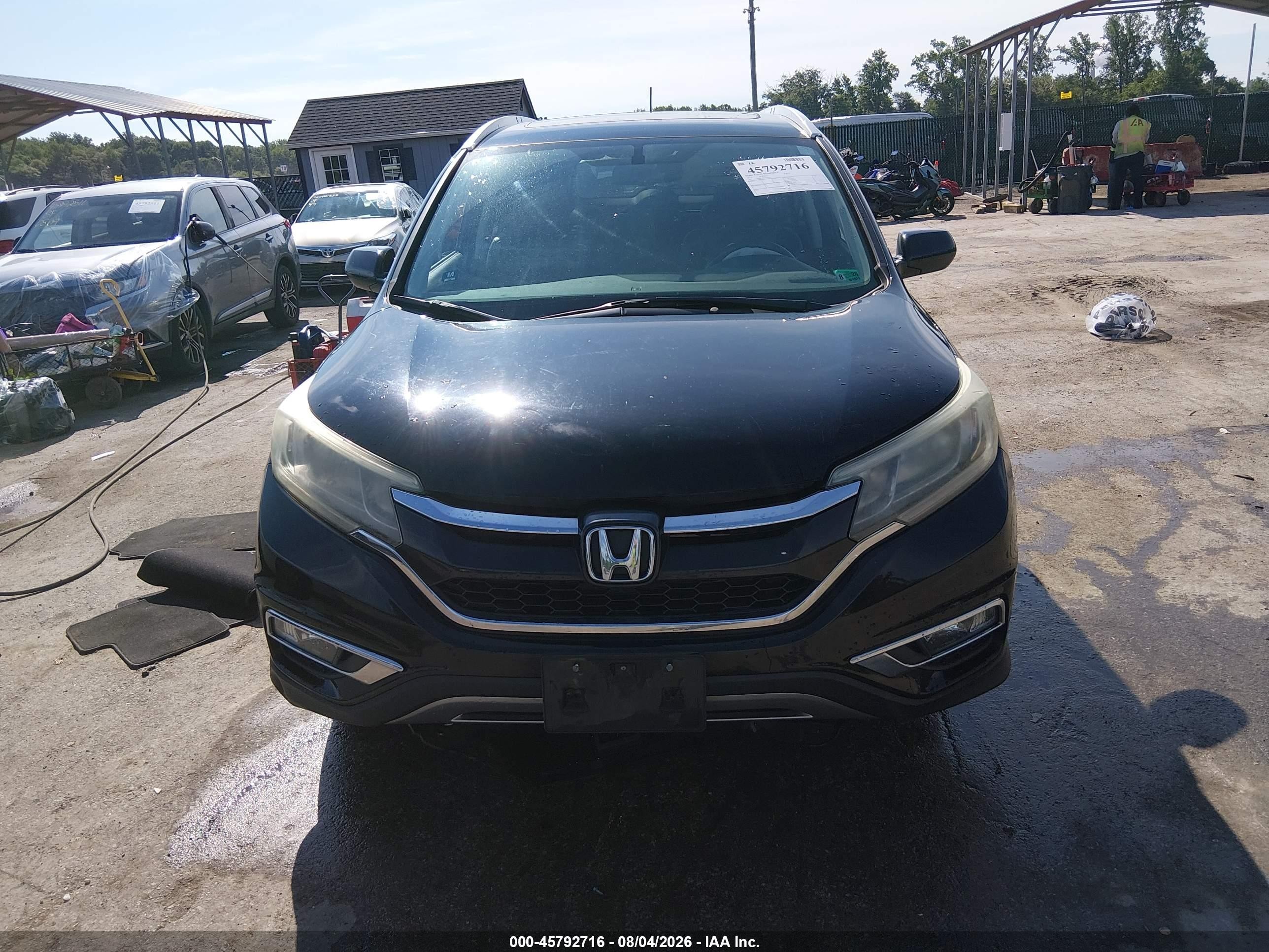 2015 Honda Cr-v Ex-l Черный vin: 2HKRM4H79FH613931