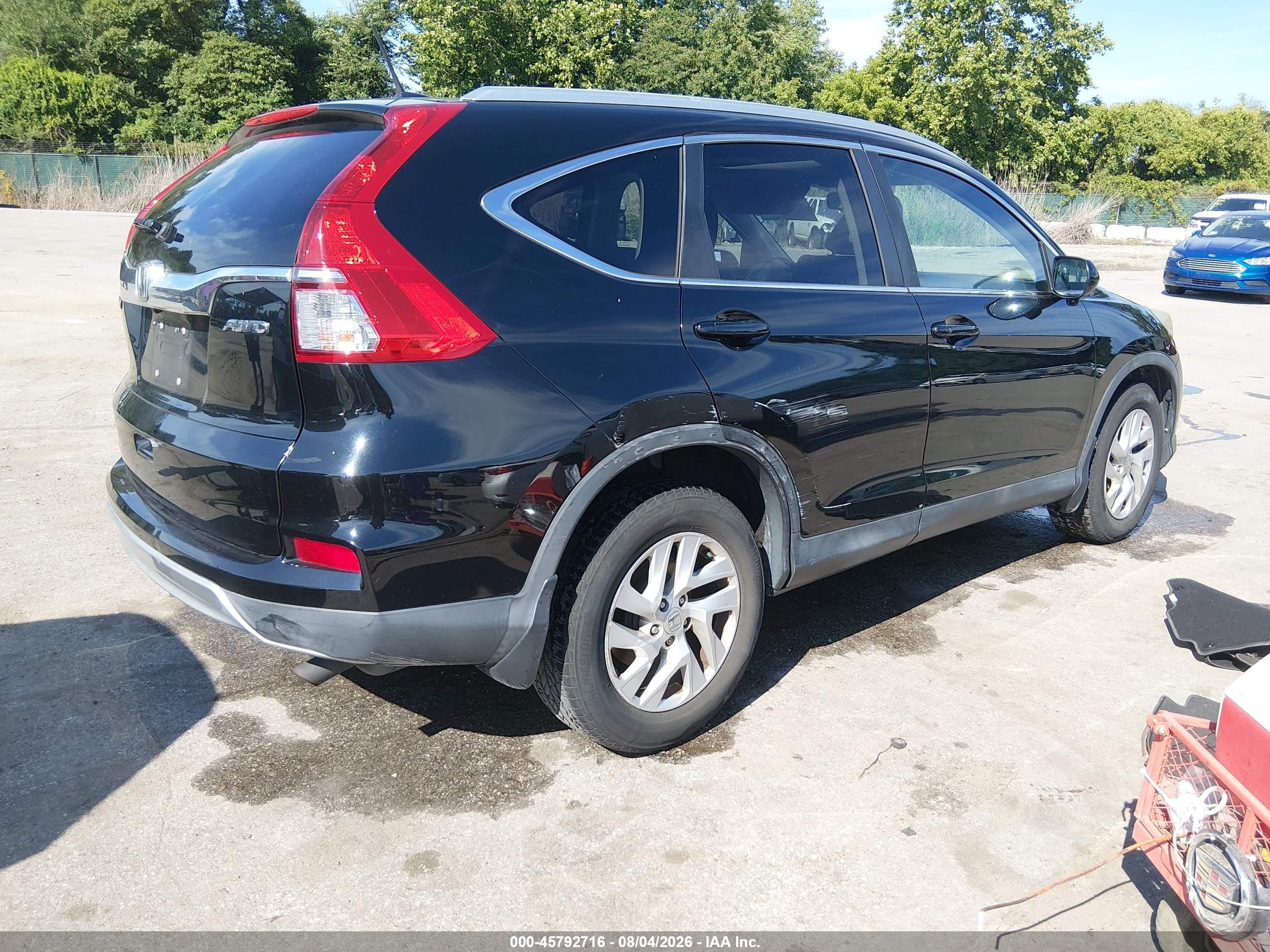 2015 Honda Cr-v Ex-l Черный vin: 2HKRM4H79FH613931