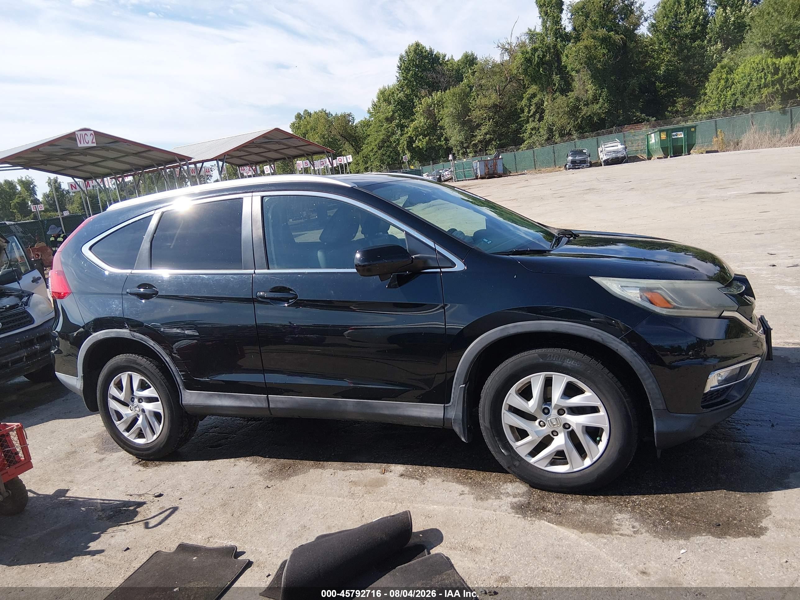2015 Honda Cr-v Ex-l Черный vin: 2HKRM4H79FH613931
