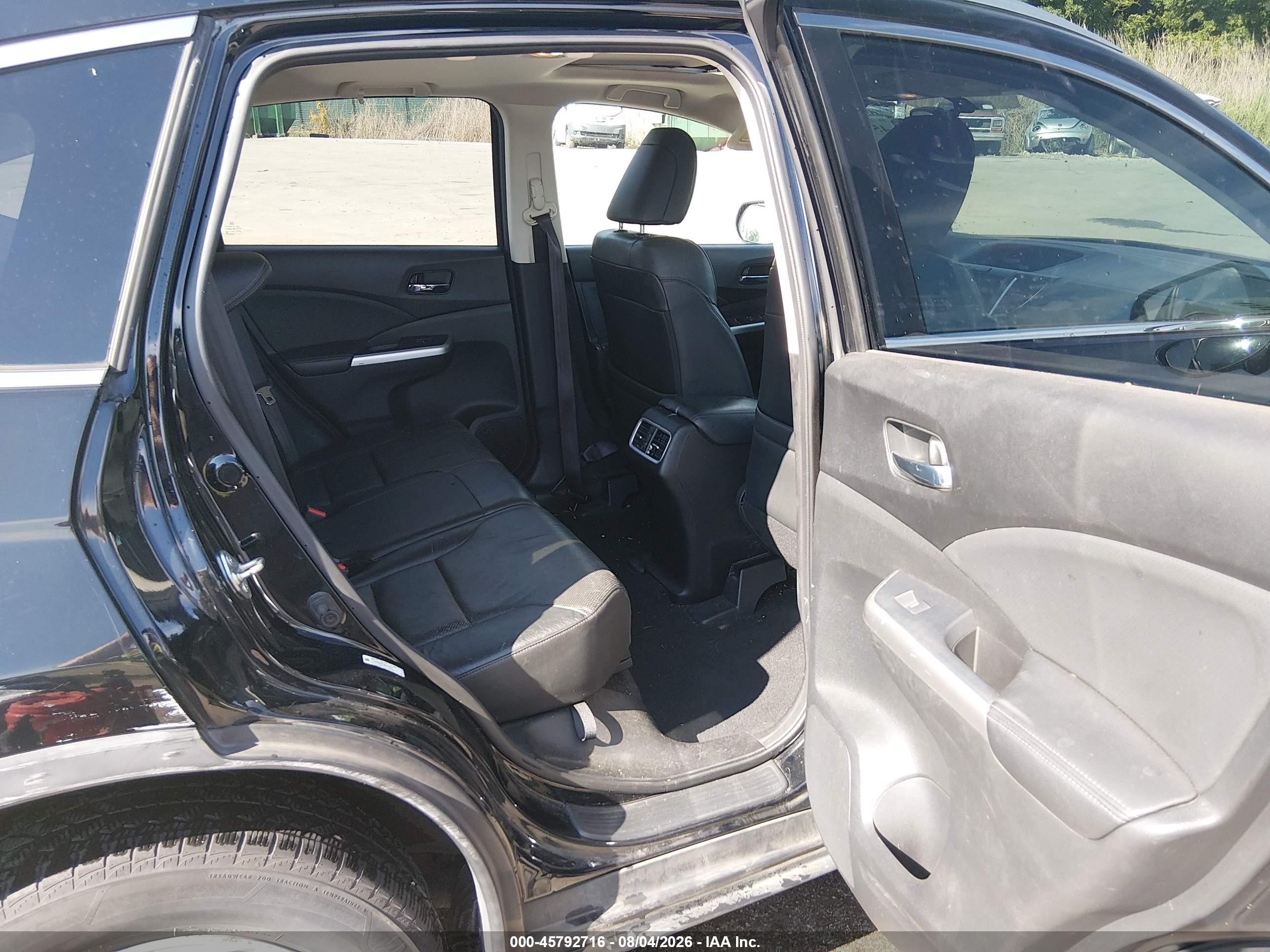 2015 Honda Cr-v Ex-l Черный vin: 2HKRM4H79FH613931