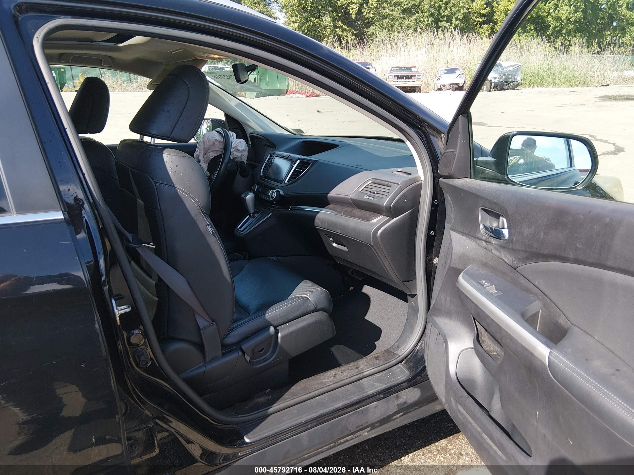 2015 Honda Cr-v Ex-l Черный vin: 2HKRM4H79FH613931