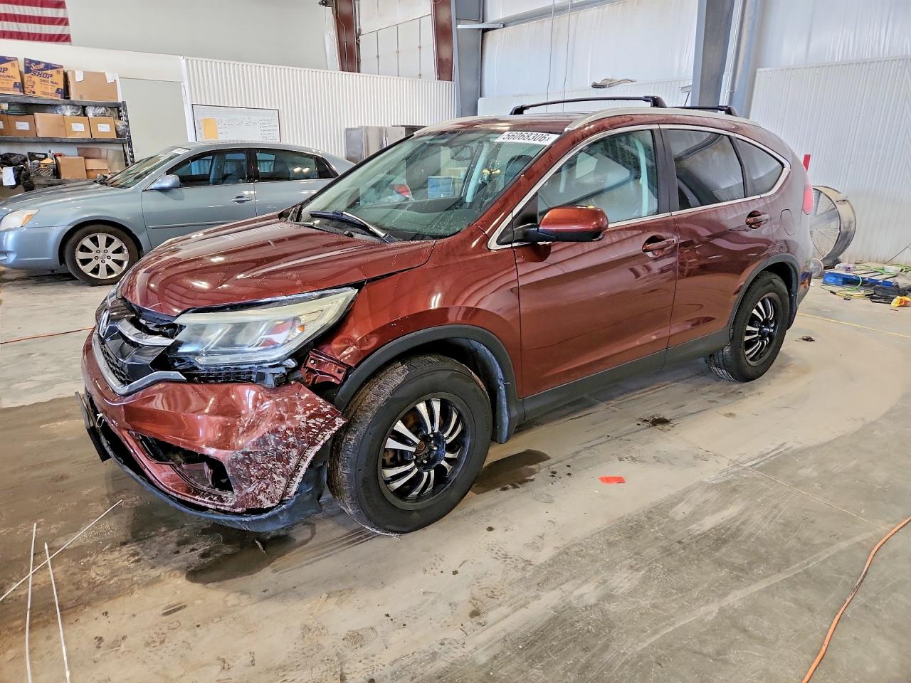 2015 Honda Cr-v Exl Brown vin: 2HKRM4H79FH616456