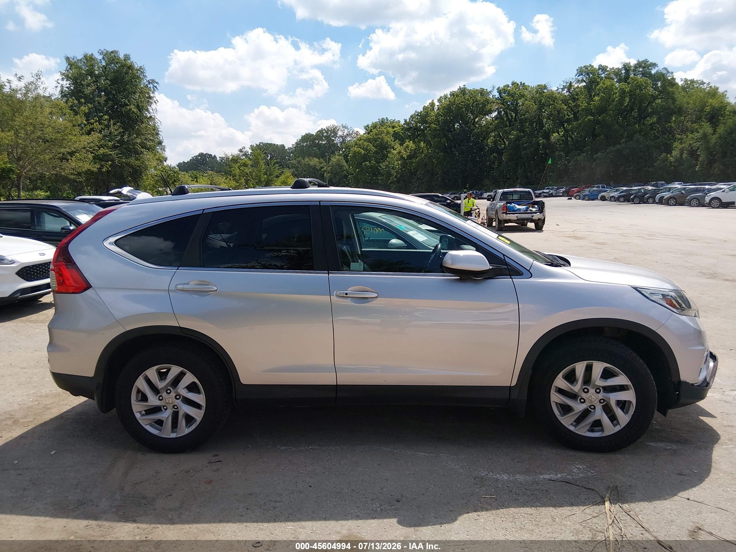2015 Honda Cr-v Ex-l Серебряный vin: 2HKRM4H79FH639297