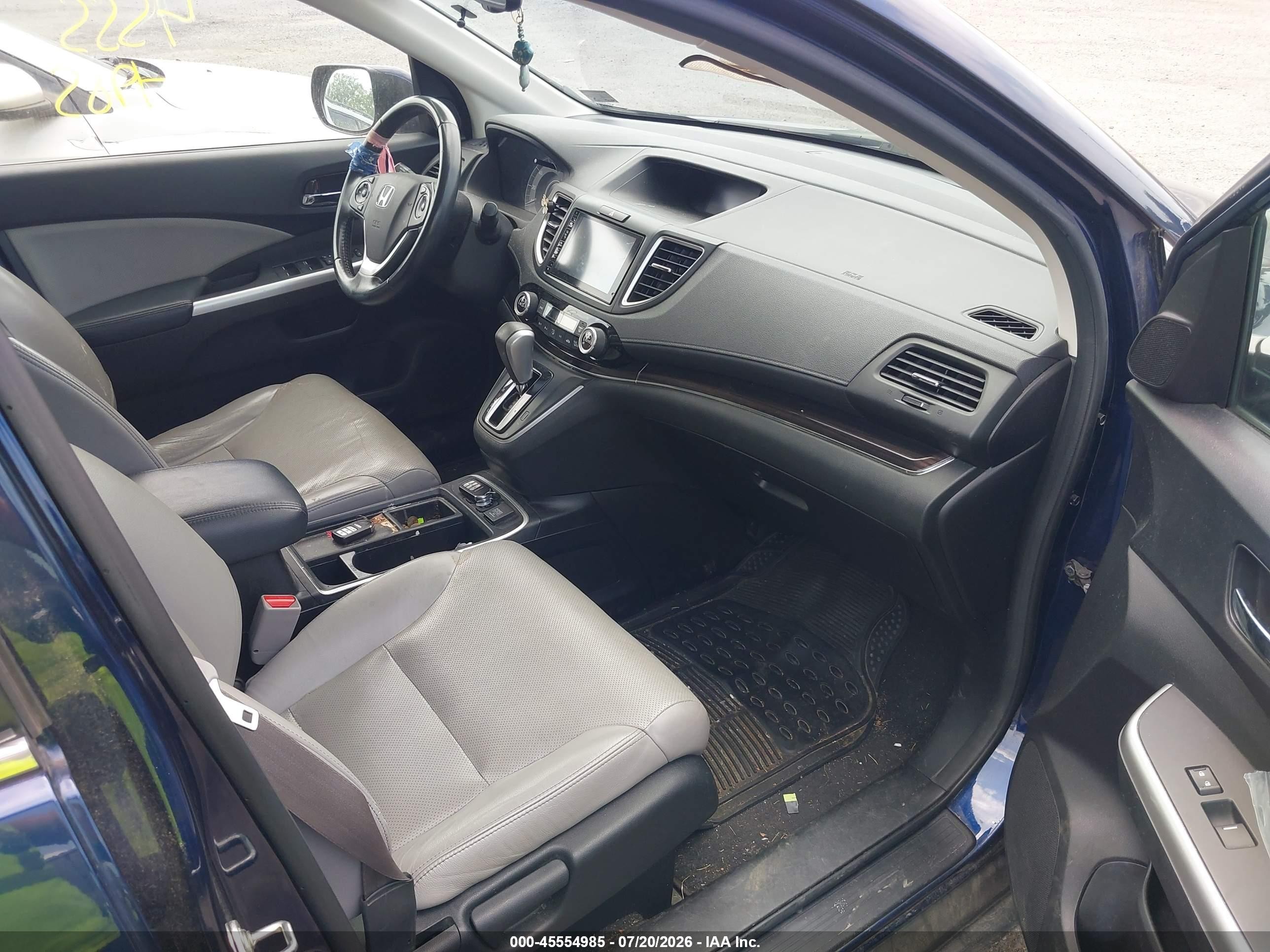 2015 Honda Cr-v Ex-l Синий vin: 2HKRM4H79FH658142