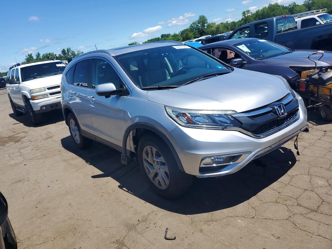 2015 Honda Cr-v Exl Silver vin: 2HKRM4H79FH659971