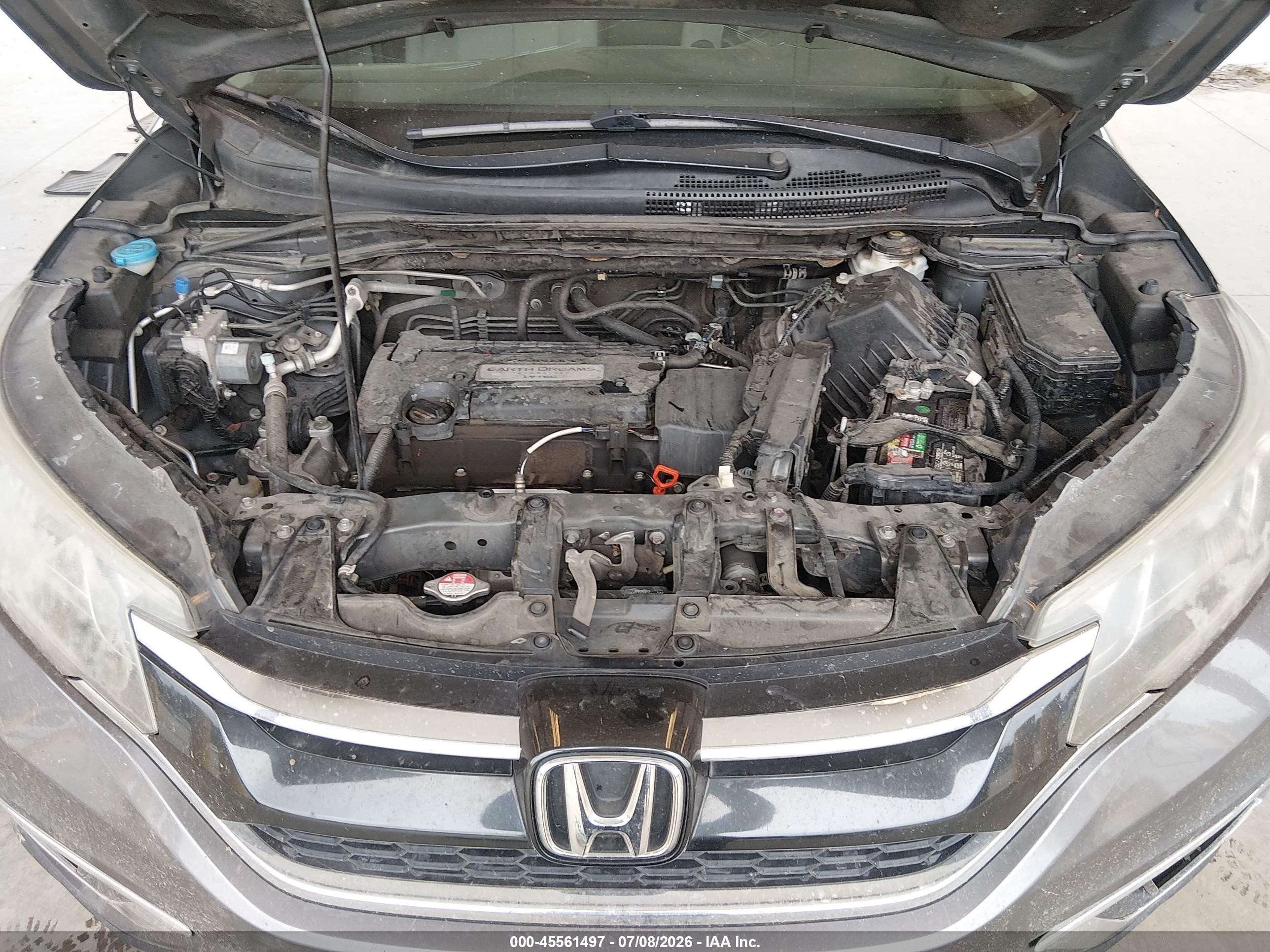 2015 Honda Cr-v Ex-l Gray vin: 2HKRM4H79FH661316
