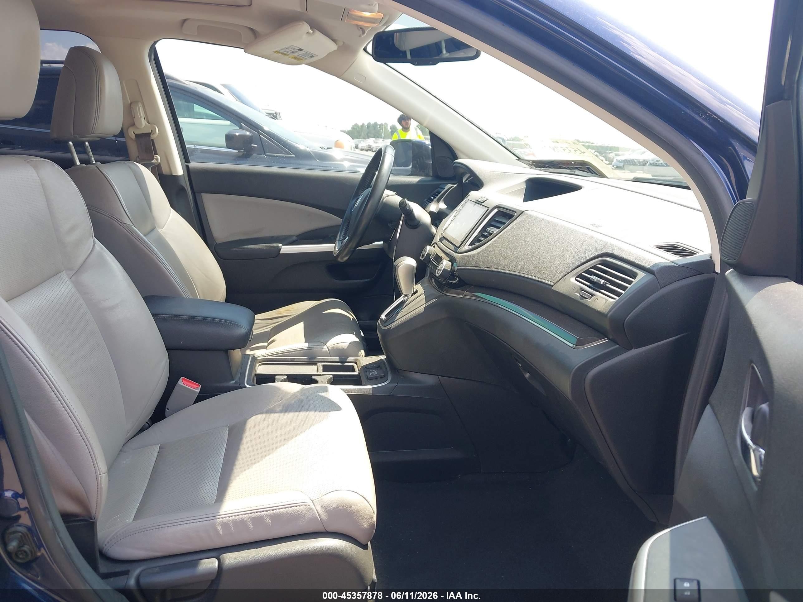 2015 Honda Cr-v Ex-l Синий vin: 2HKRM4H79FH675071
