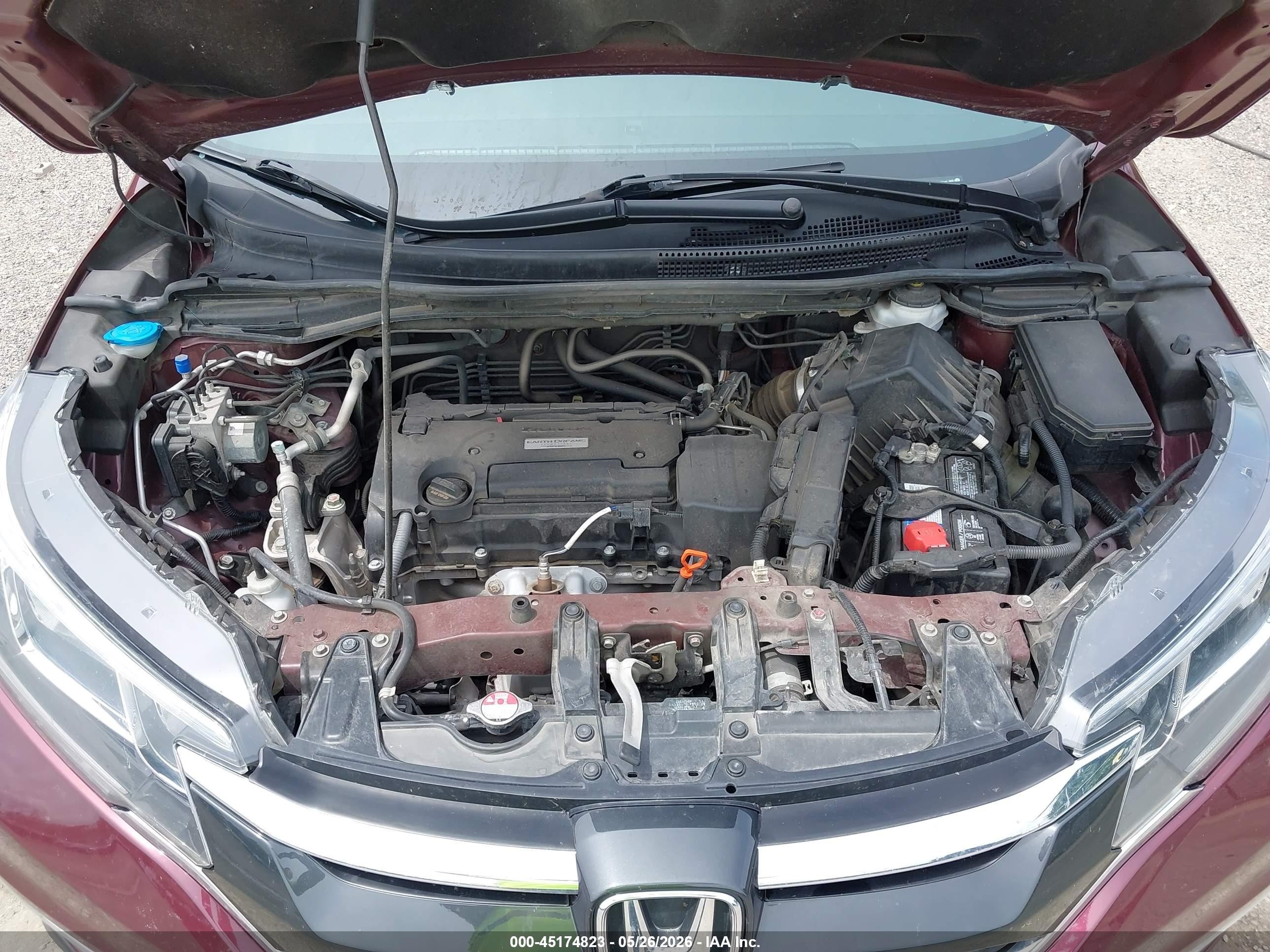 2016 Honda Cr-v Ex-l Red vin: 2HKRM4H79GH662676
