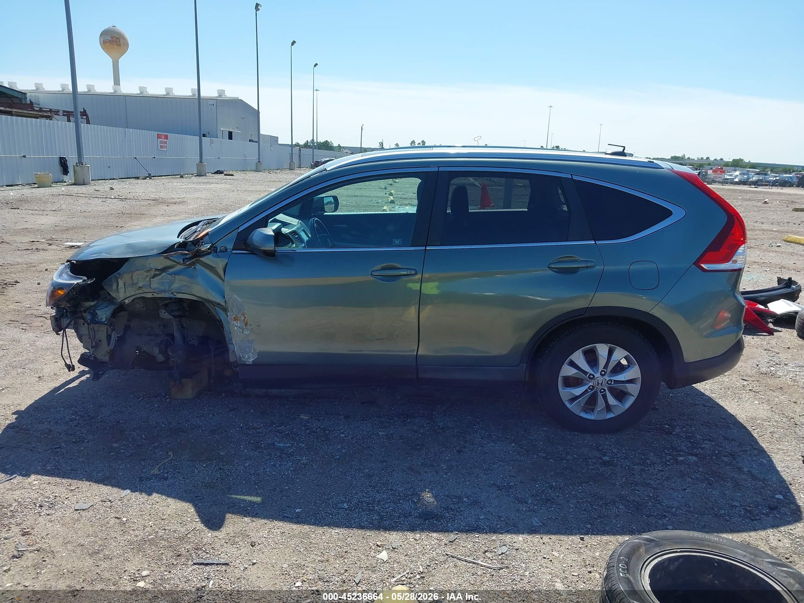 2012 Honda Cr-v Ex-l Green vin: 2HKRM4H7XCH601170