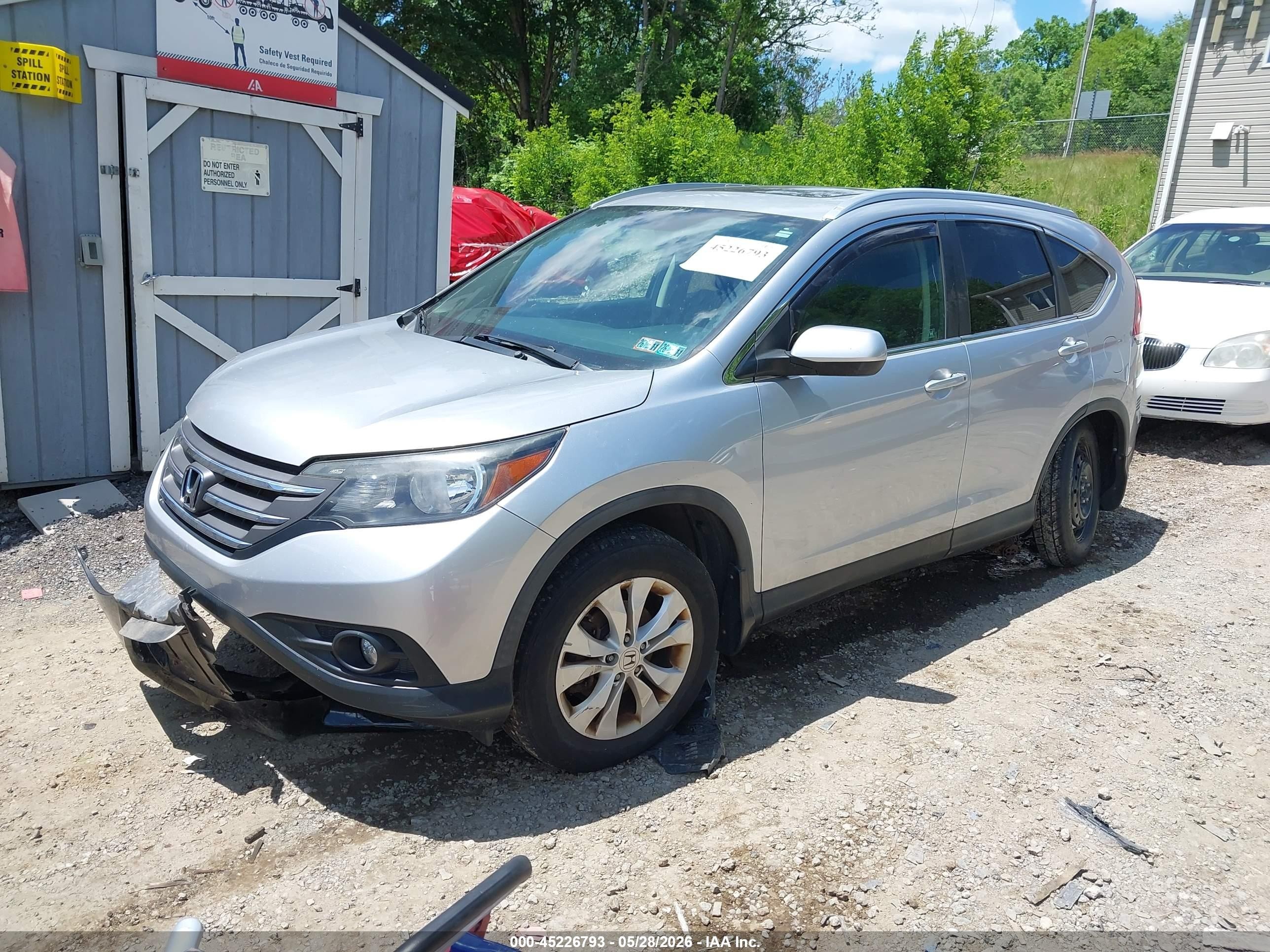 2012 Honda Cr-v Ex-l Gray vin: 2HKRM4H7XCH615313