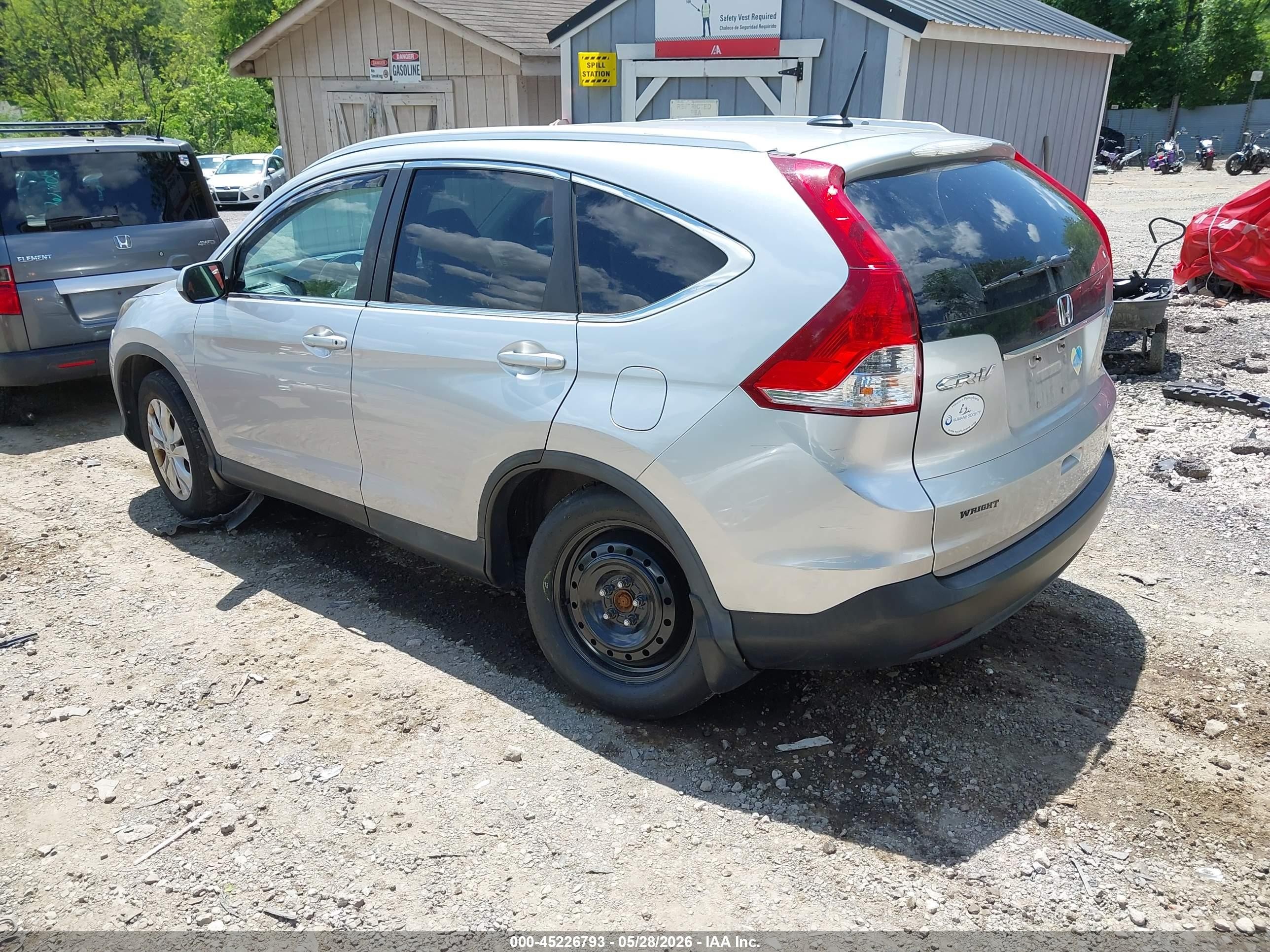 2012 Honda Cr-v Ex-l Gray vin: 2HKRM4H7XCH615313