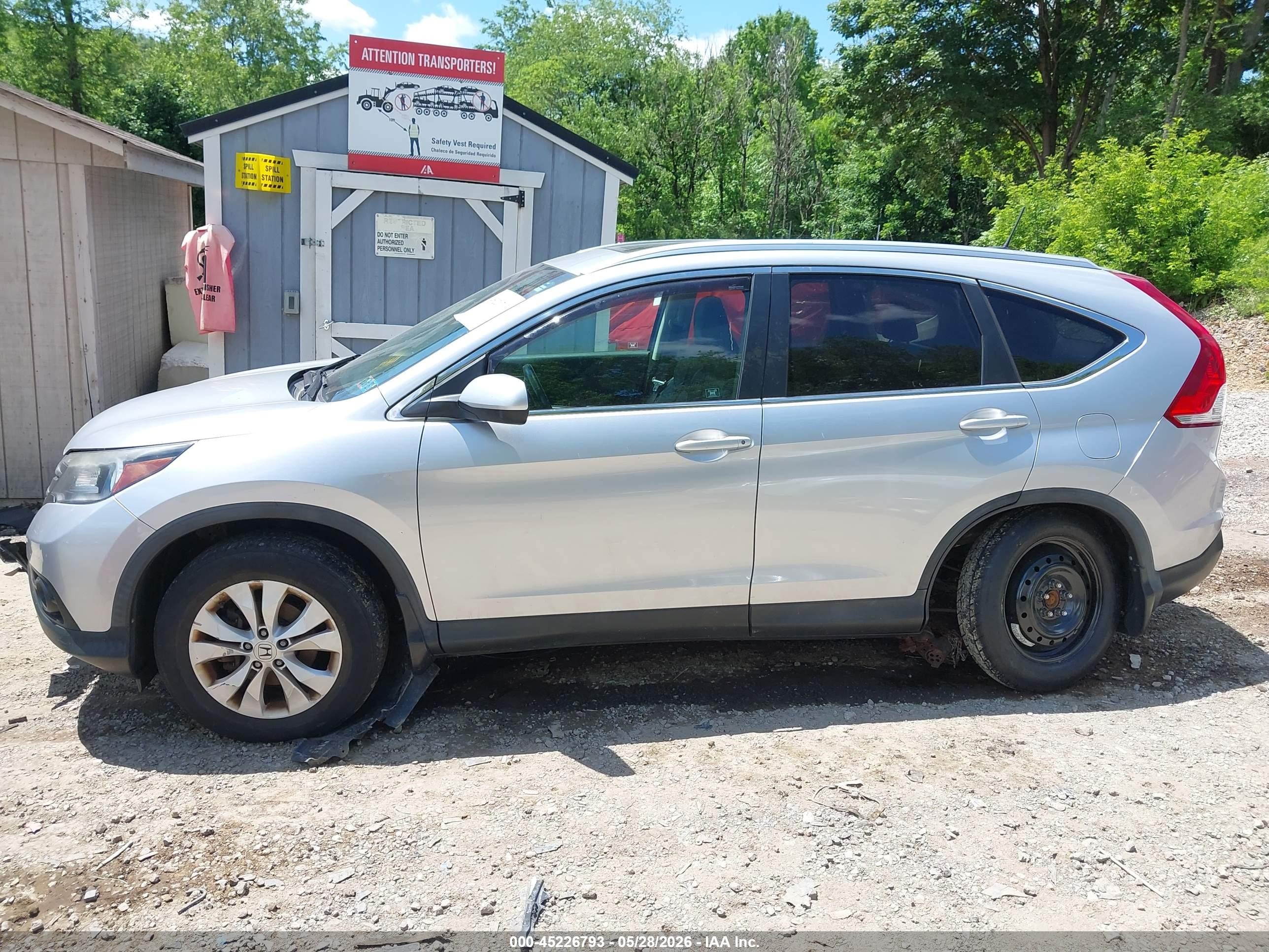 2012 Honda Cr-v Ex-l Gray vin: 2HKRM4H7XCH615313