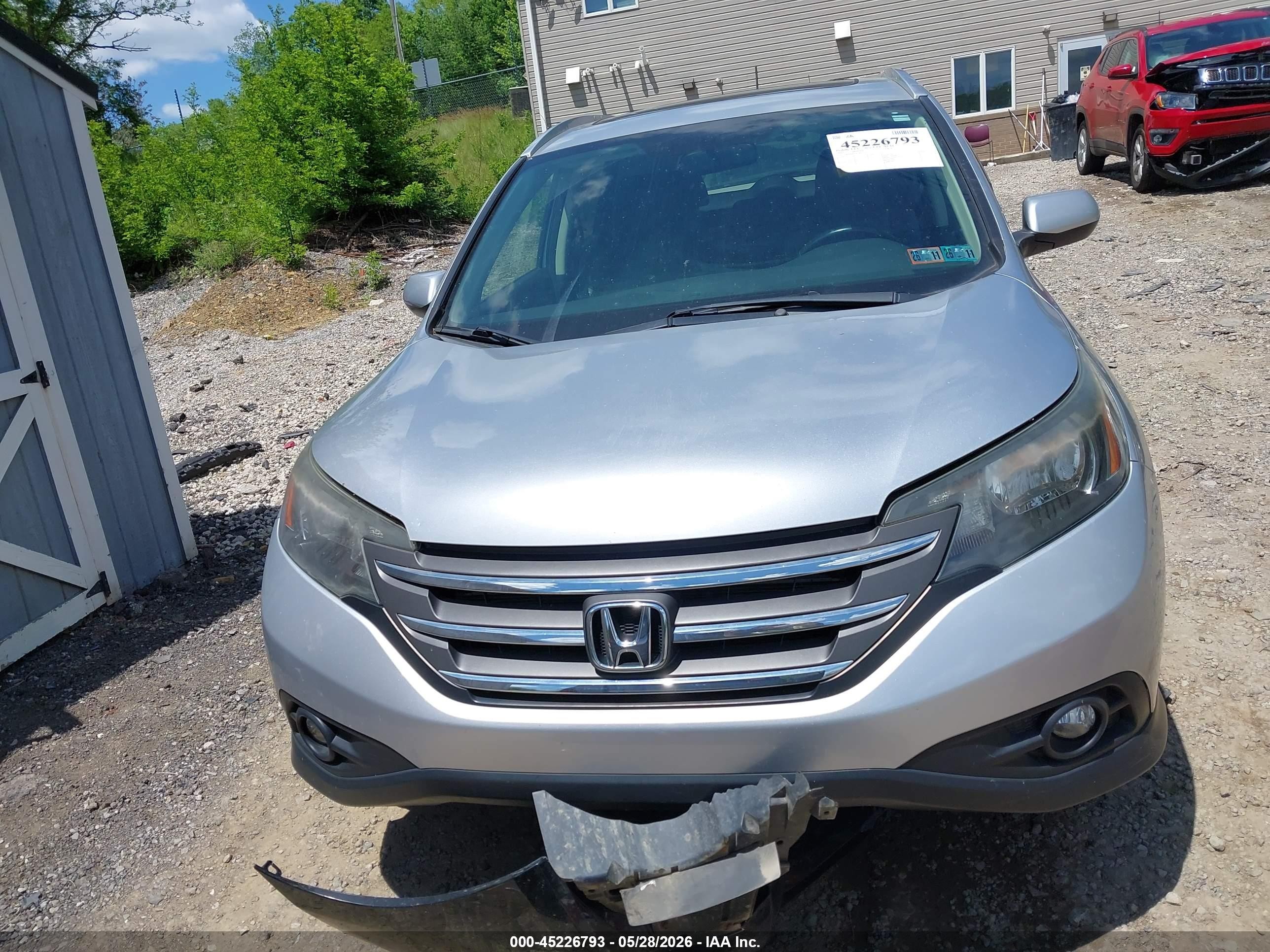 2012 Honda Cr-v Ex-l Gray vin: 2HKRM4H7XCH615313