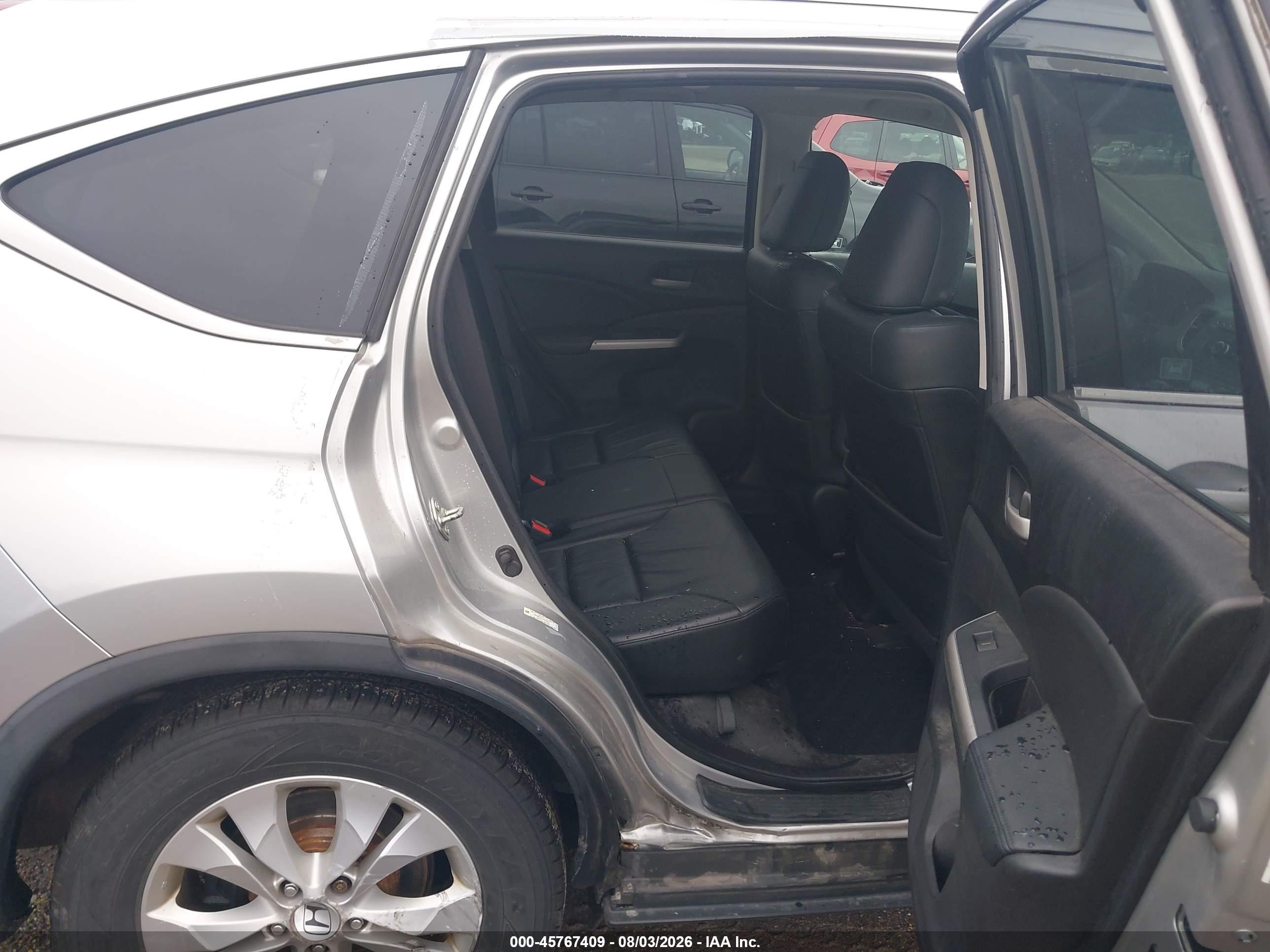 2012 Honda Cr-v Ex-l Silver vin: 2HKRM4H7XCH628613