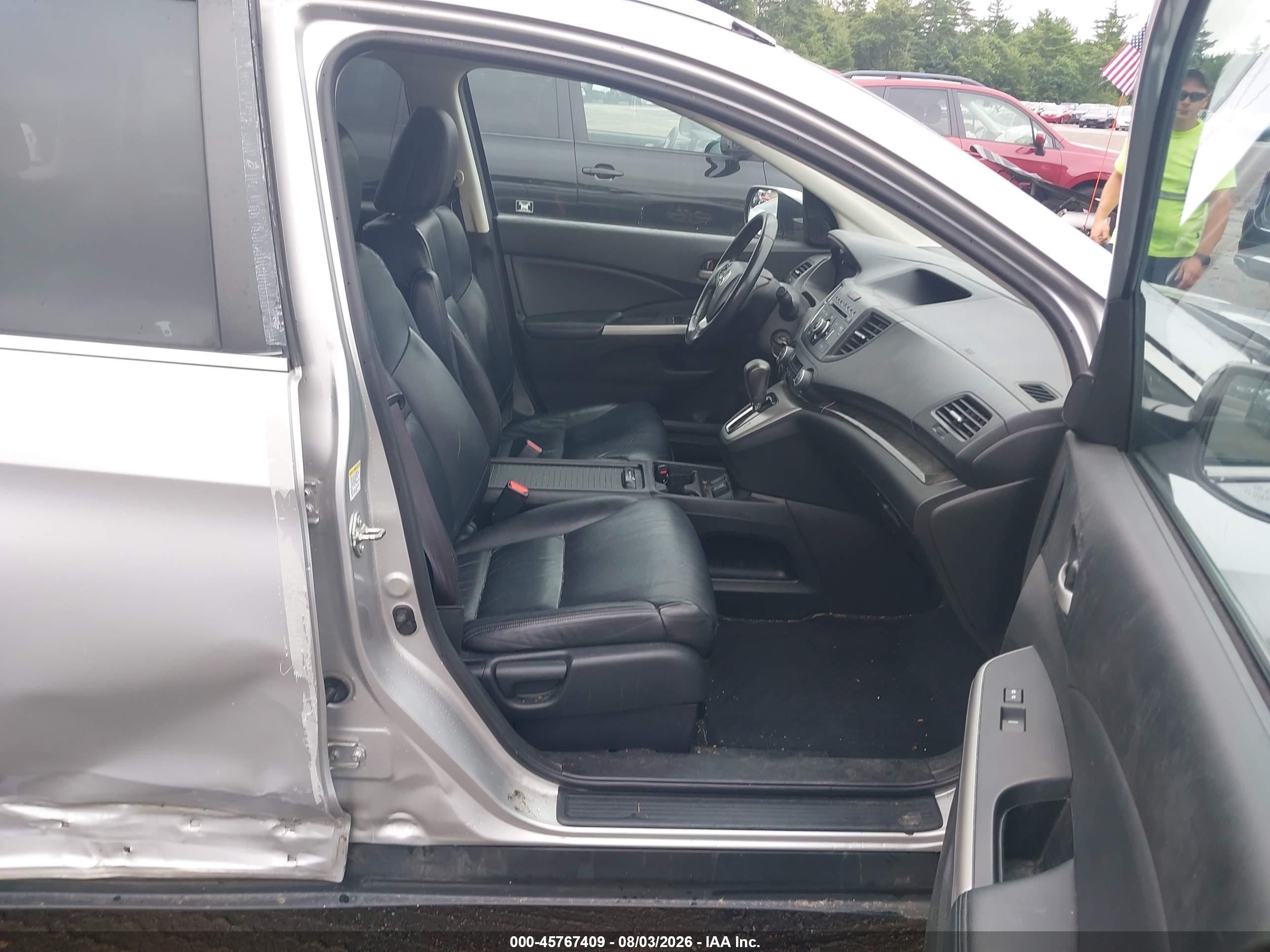 2012 Honda Cr-v Ex-l Silver vin: 2HKRM4H7XCH628613