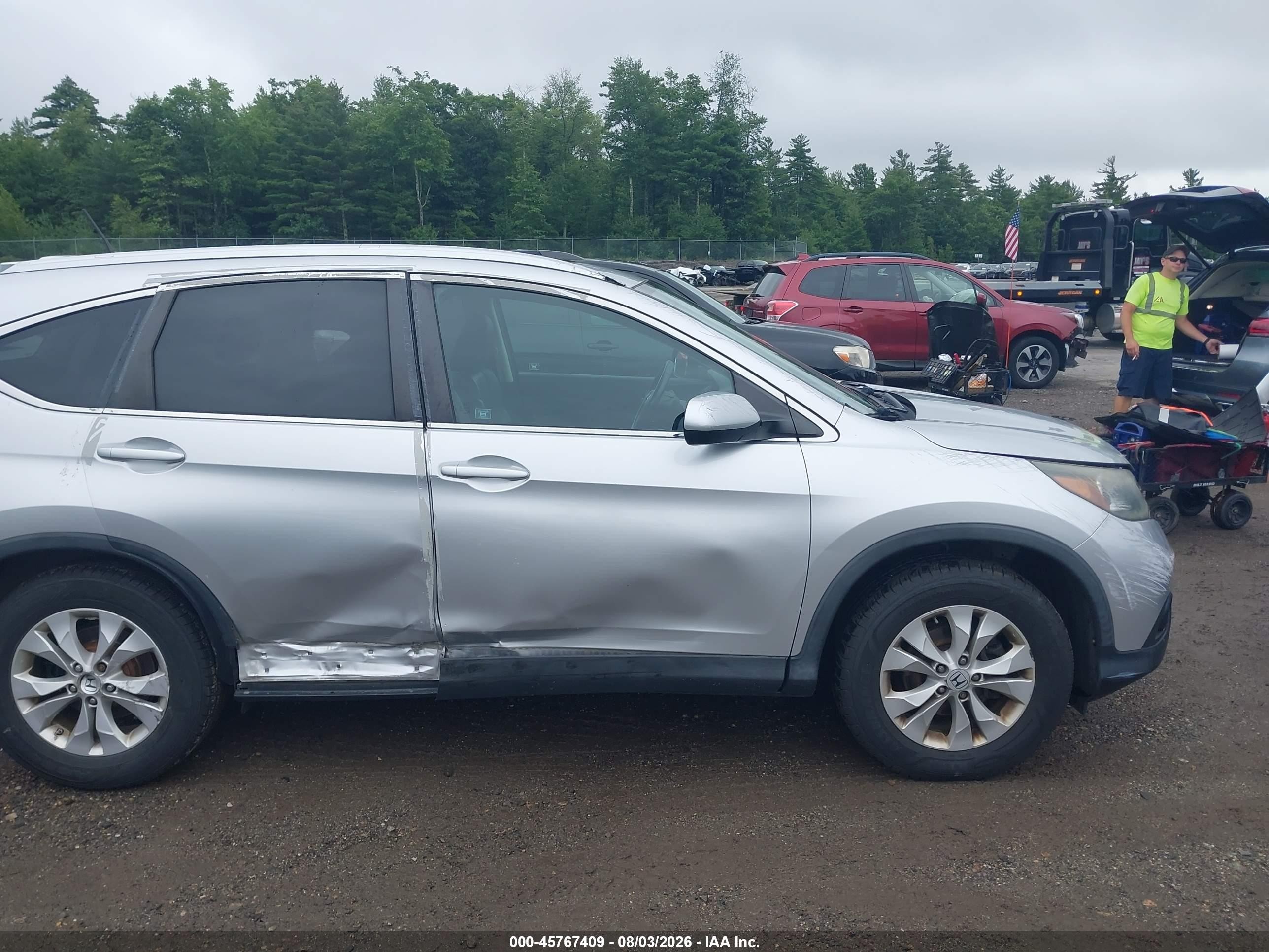 2012 Honda Cr-v Ex-l Silver vin: 2HKRM4H7XCH628613