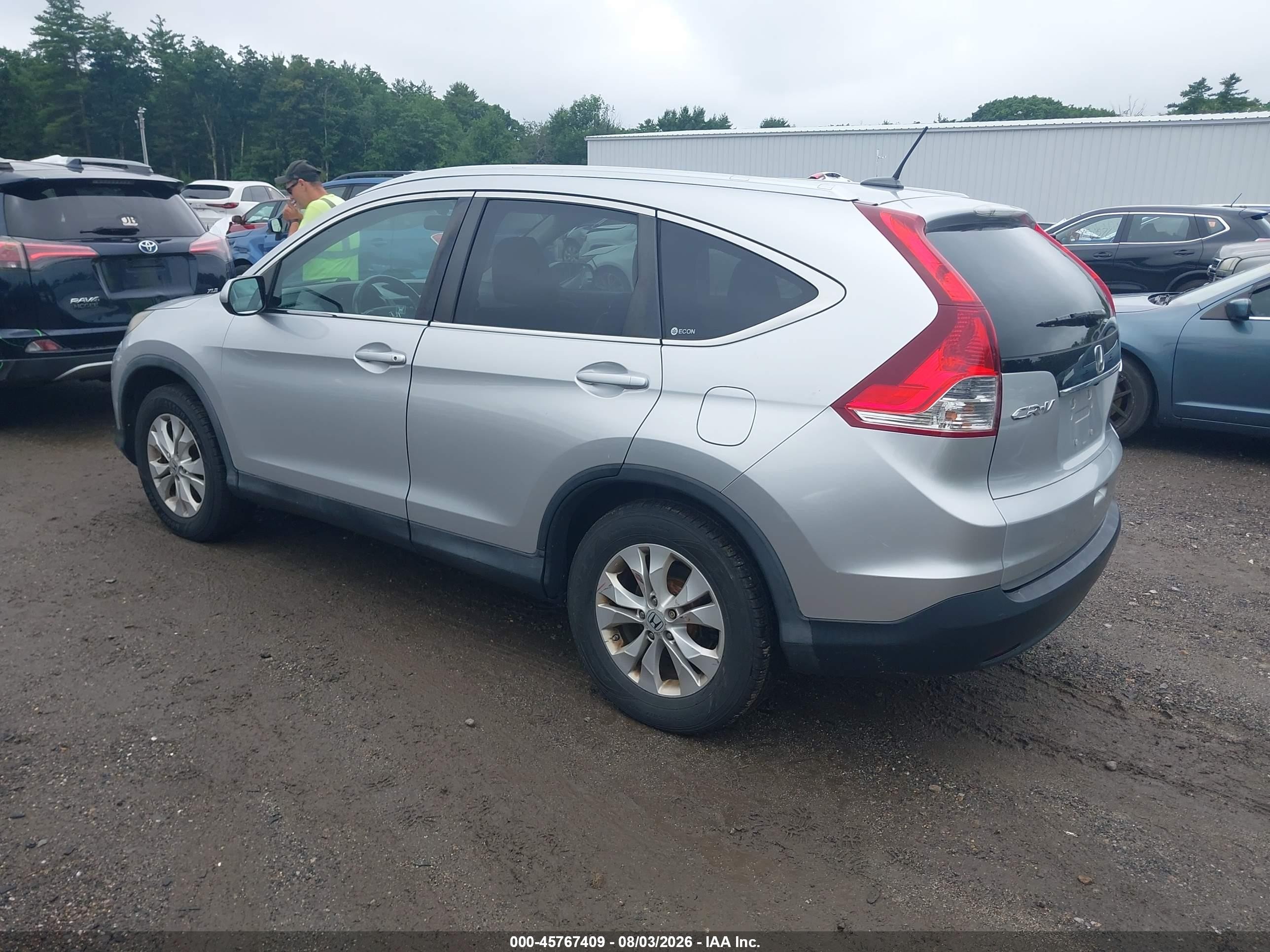 2012 Honda Cr-v Ex-l Silver vin: 2HKRM4H7XCH628613