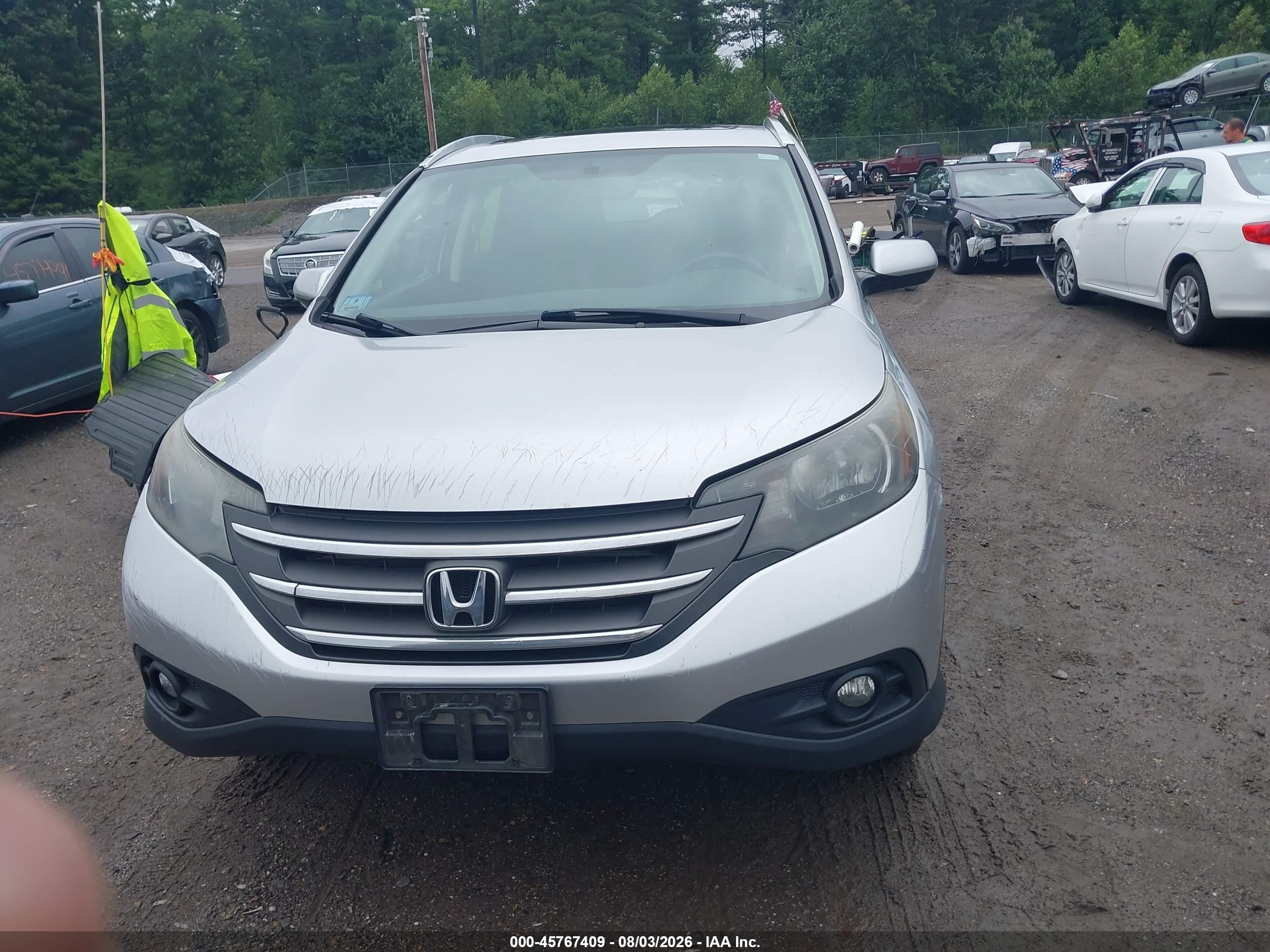 2012 Honda Cr-v Ex-l Silver vin: 2HKRM4H7XCH628613