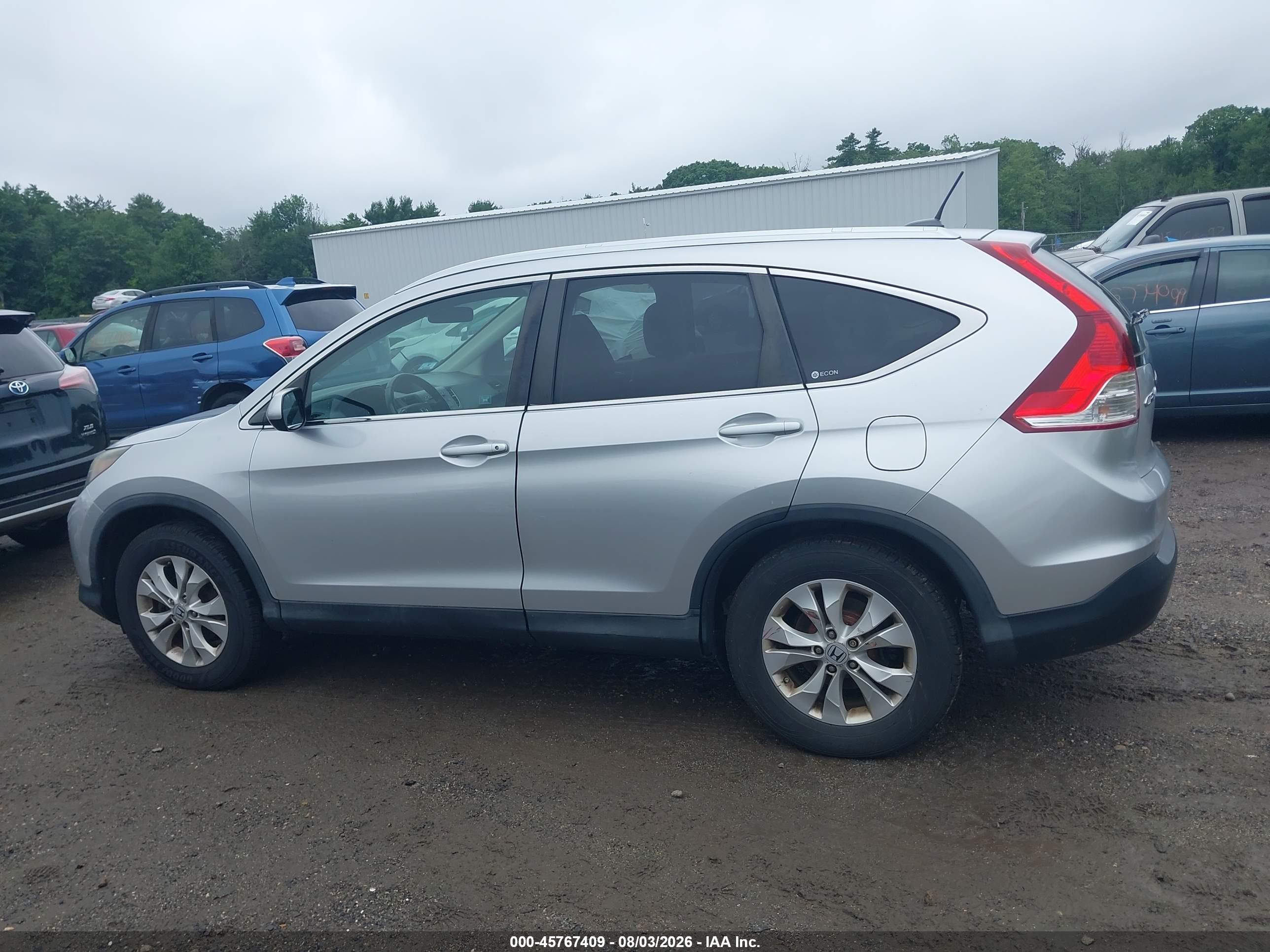 2012 Honda Cr-v Ex-l Silver vin: 2HKRM4H7XCH628613