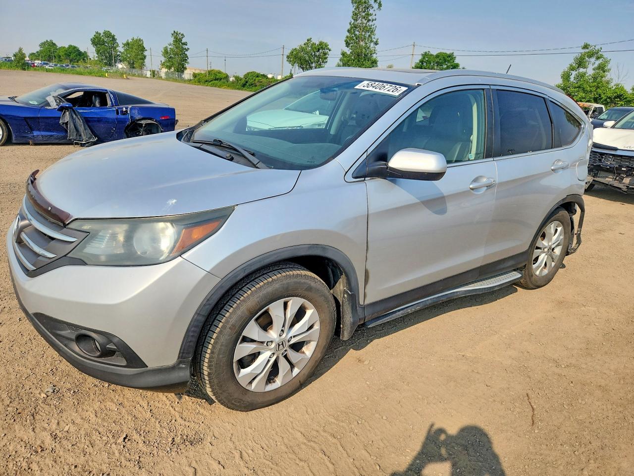 2013 Honda Cr-v Exl Silver vin: 2HKRM4H7XDH104590