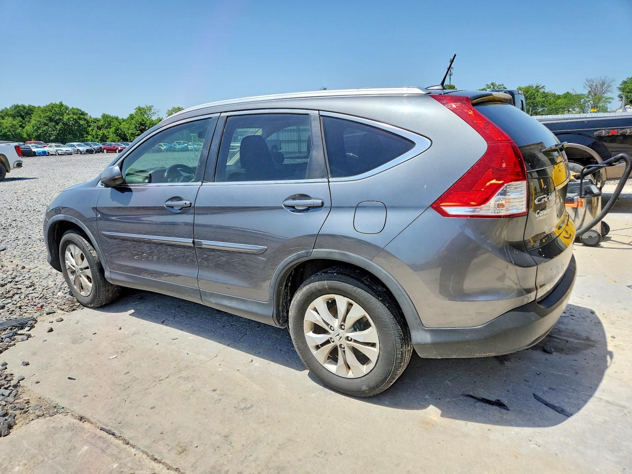 2013 Honda Cr-v Exl Gray vin: 2HKRM4H7XDH602093