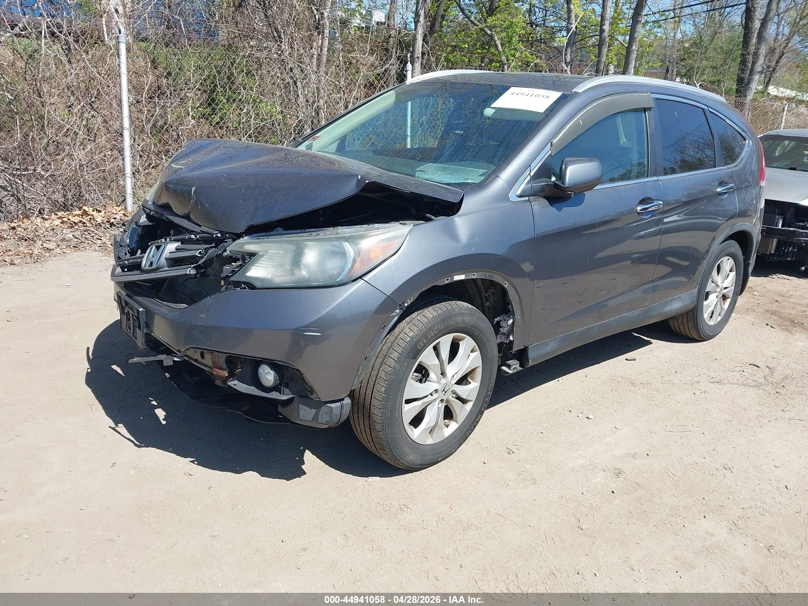 2013 Honda Cr-v Ex-l Серый vin: 2HKRM4H7XDH628631