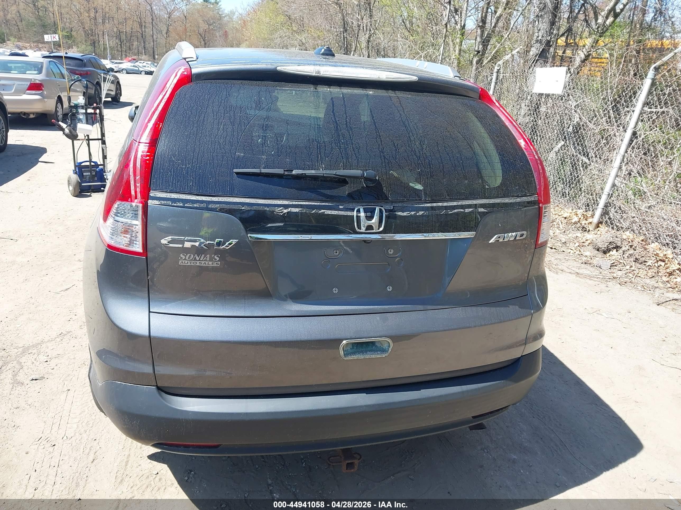 2013 Honda Cr-v Ex-l Серый vin: 2HKRM4H7XDH628631