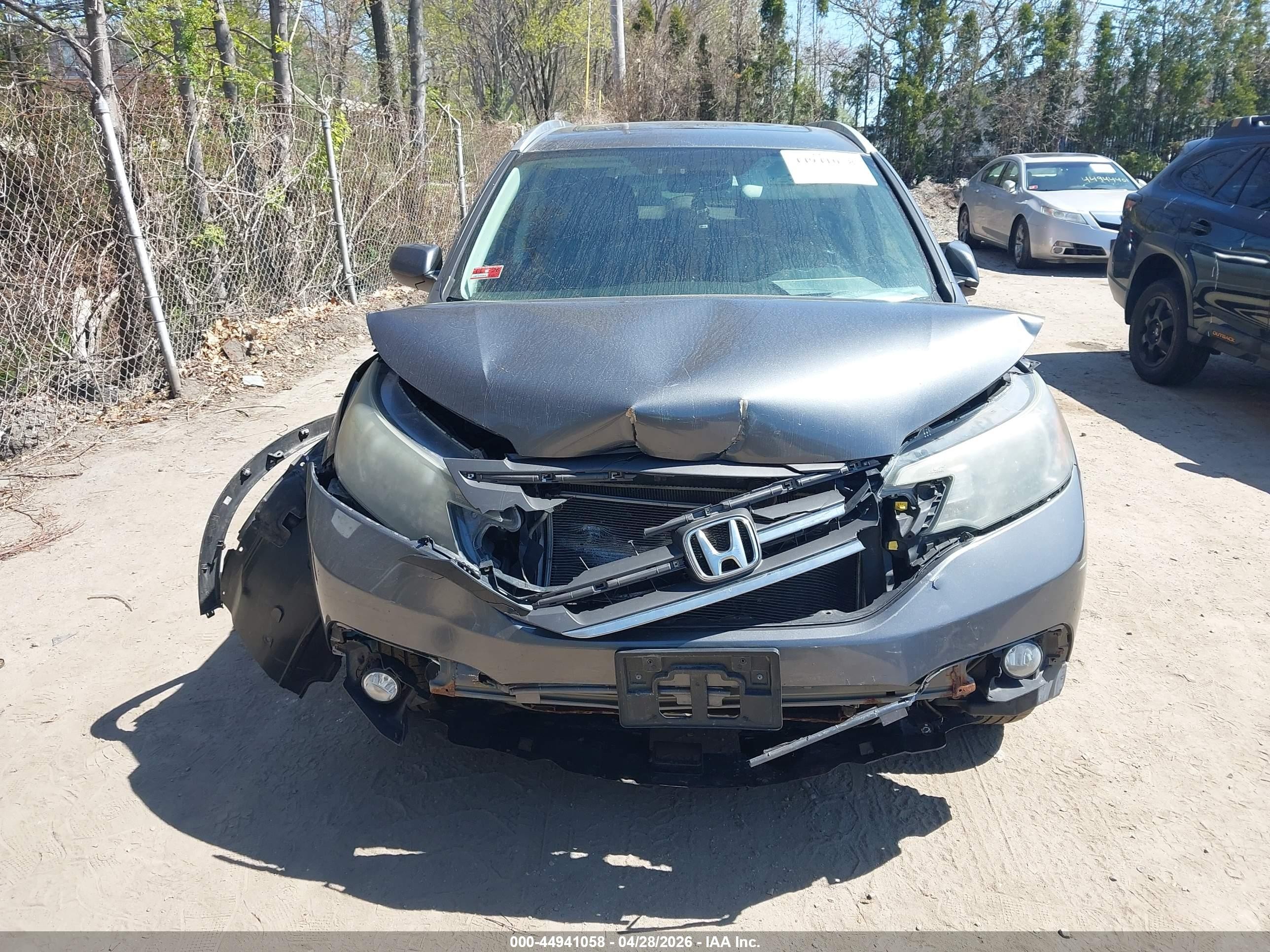 2013 Honda Cr-v Ex-l Серый vin: 2HKRM4H7XDH628631