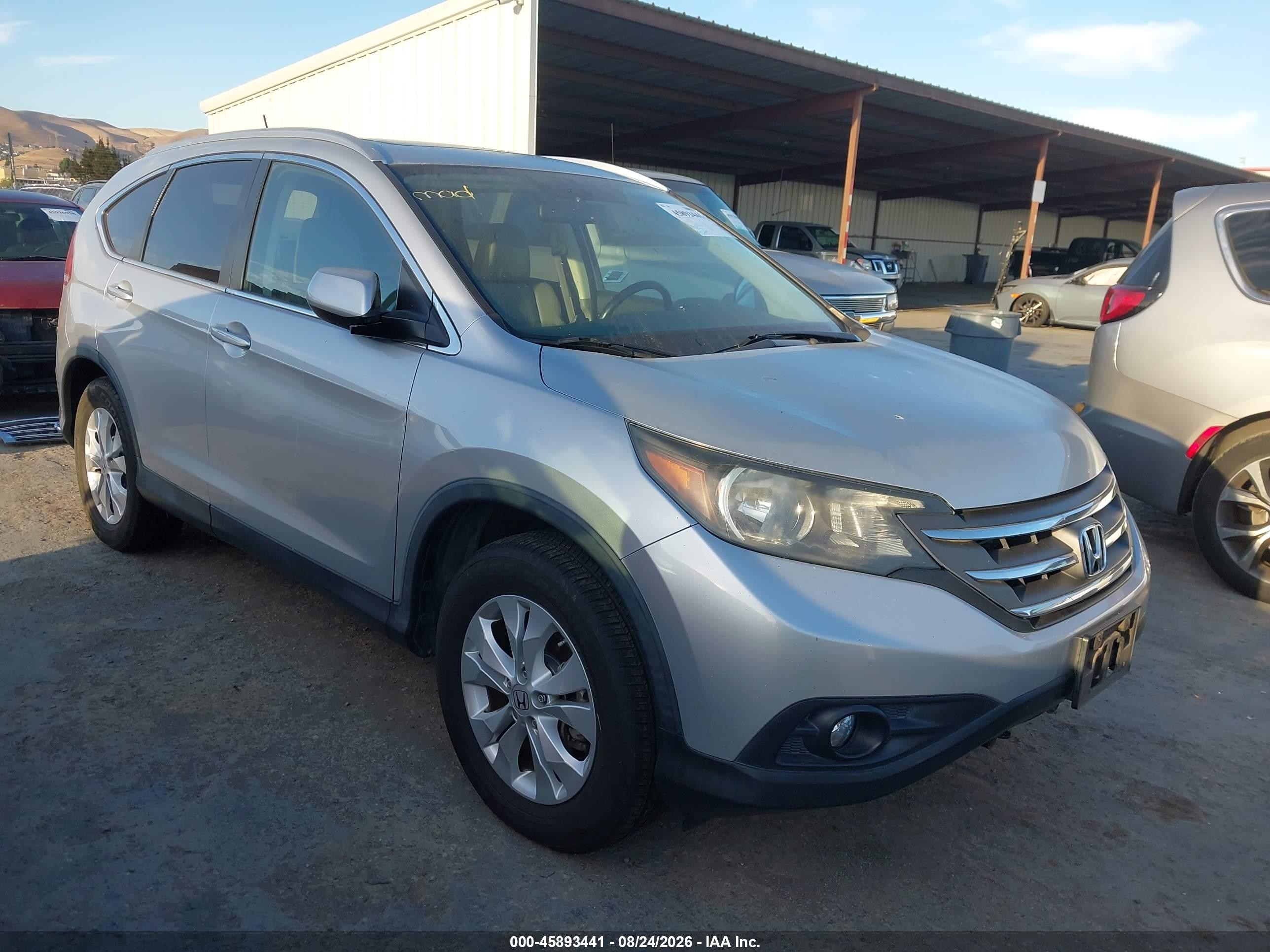 2013 Honda Cr-v Ex-l Серебряный vin: 2HKRM4H7XDH640049