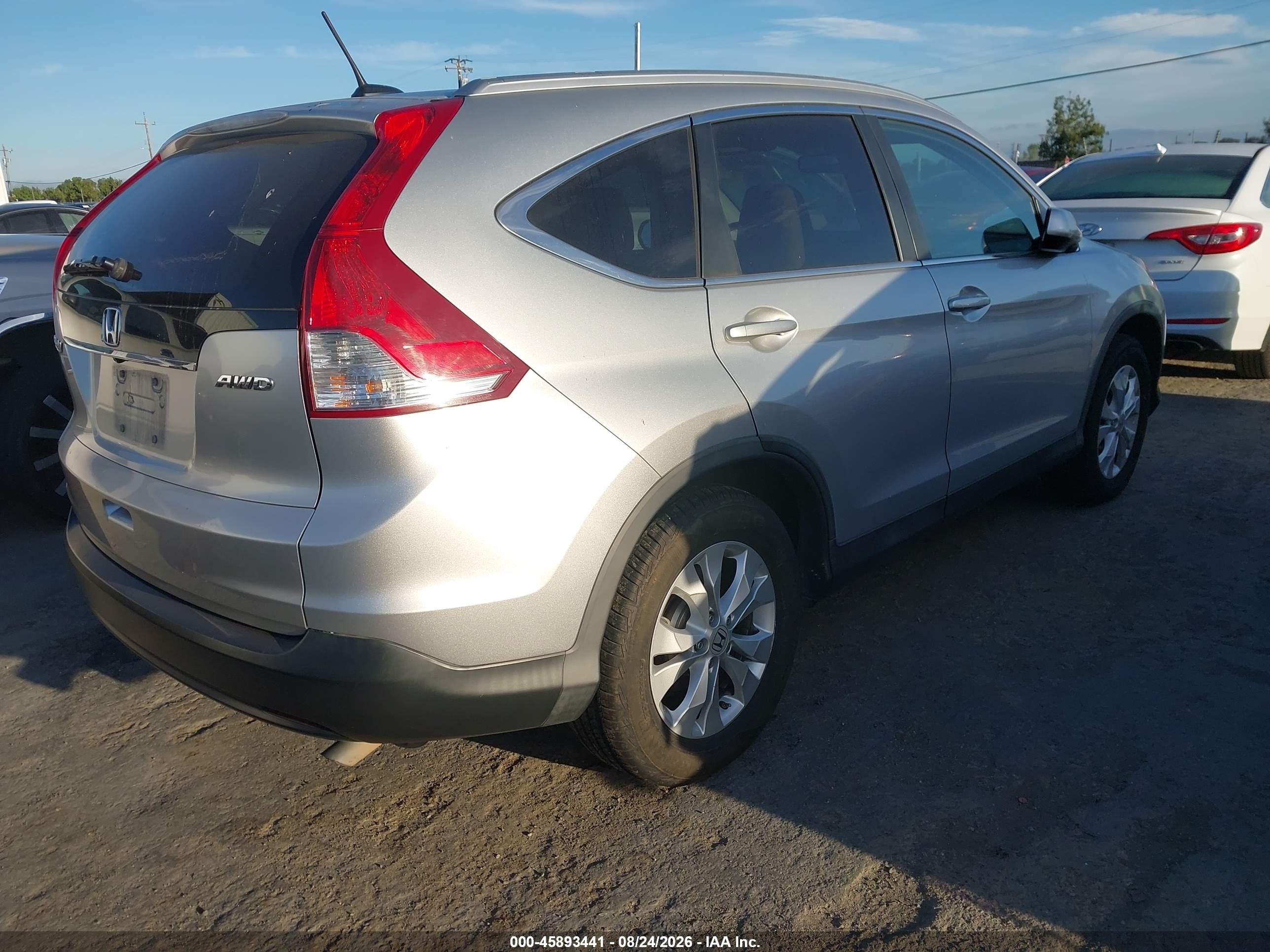 2013 Honda Cr-v Ex-l Серебряный vin: 2HKRM4H7XDH640049