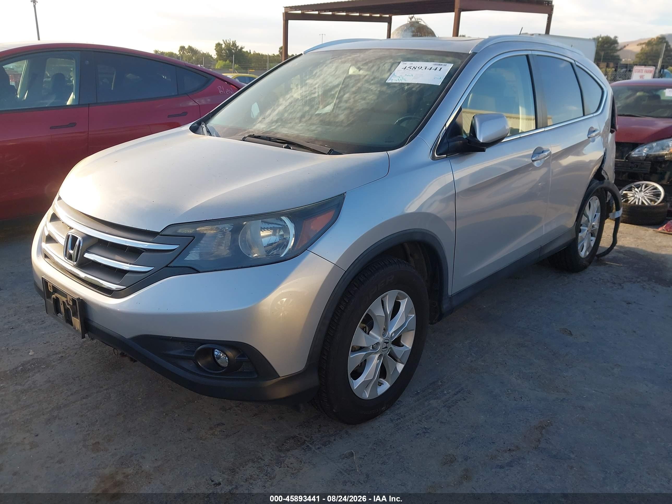 2013 Honda Cr-v Ex-l Серебряный vin: 2HKRM4H7XDH640049