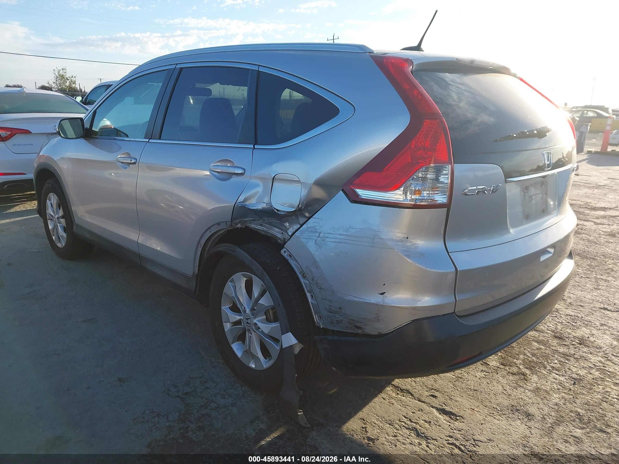 2013 Honda Cr-v Ex-l Серебряный vin: 2HKRM4H7XDH640049