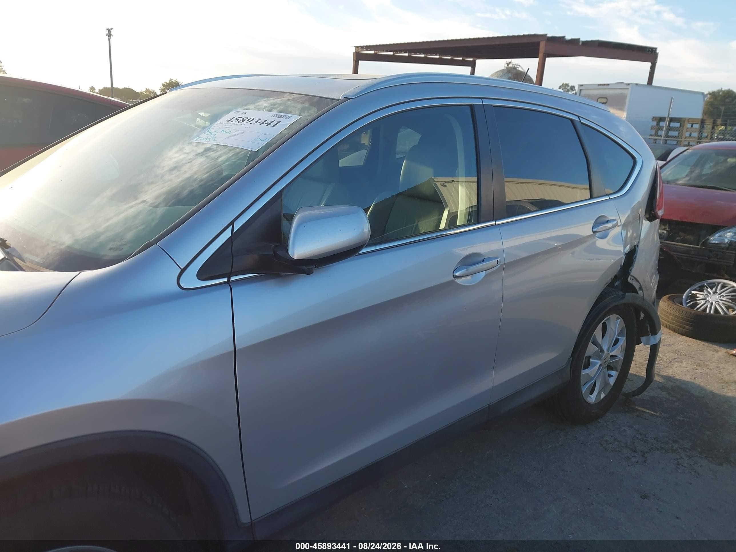 2013 Honda Cr-v Ex-l Серебряный vin: 2HKRM4H7XDH640049